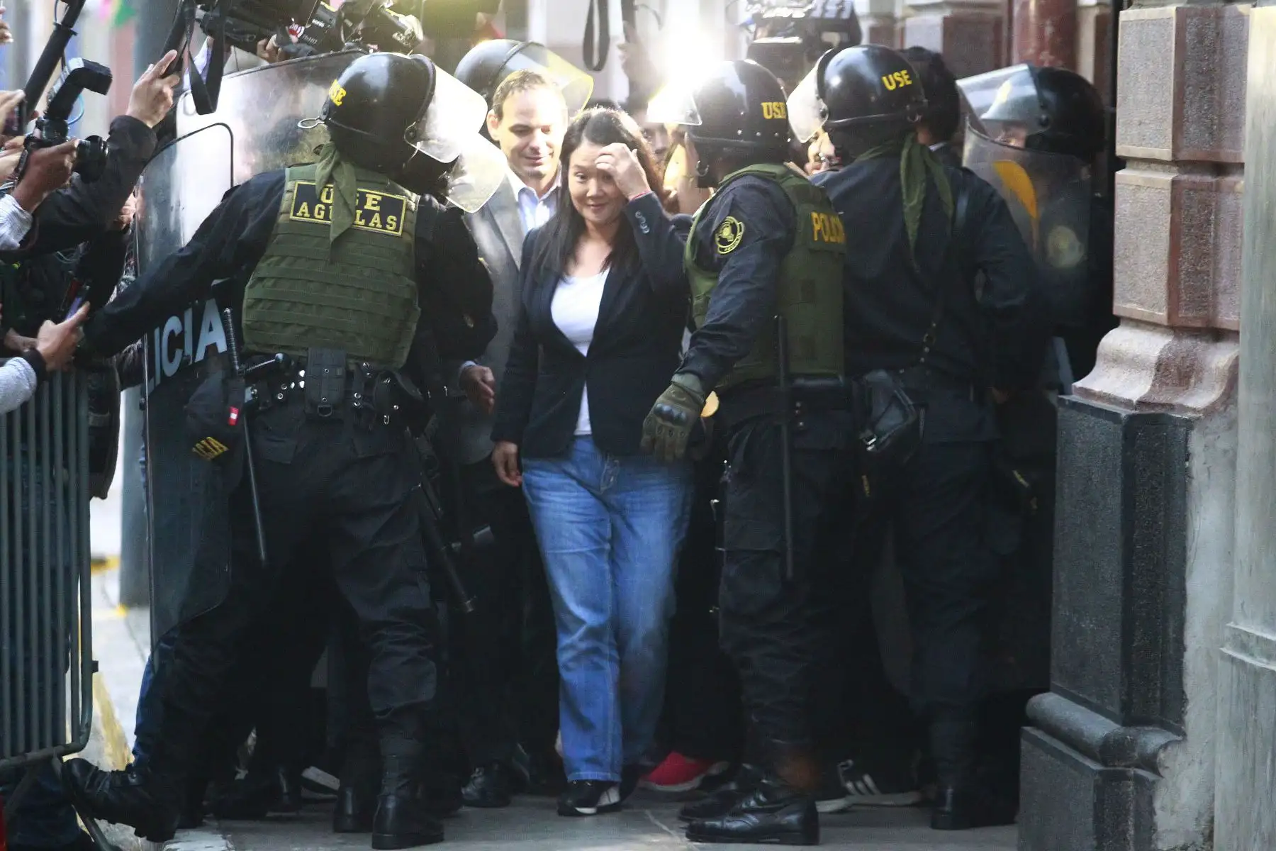 Continúa la audiencia en la Sala Penal Nacional donde se evalúa prisión preventiva a Keiko Fujimori.  .Foto:ANDINA/Eddy Ramos.