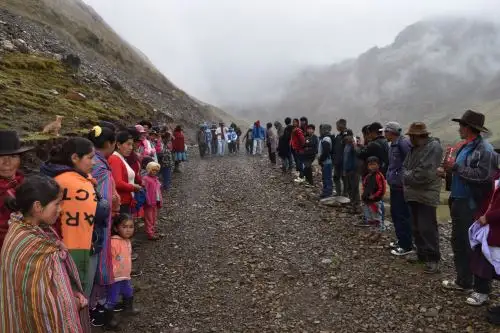 Inauguran carretera Campanaccasa-Qatan Pallcca en el distrito de Anchihuay, en el Vraem. ANDINA/Difusión
