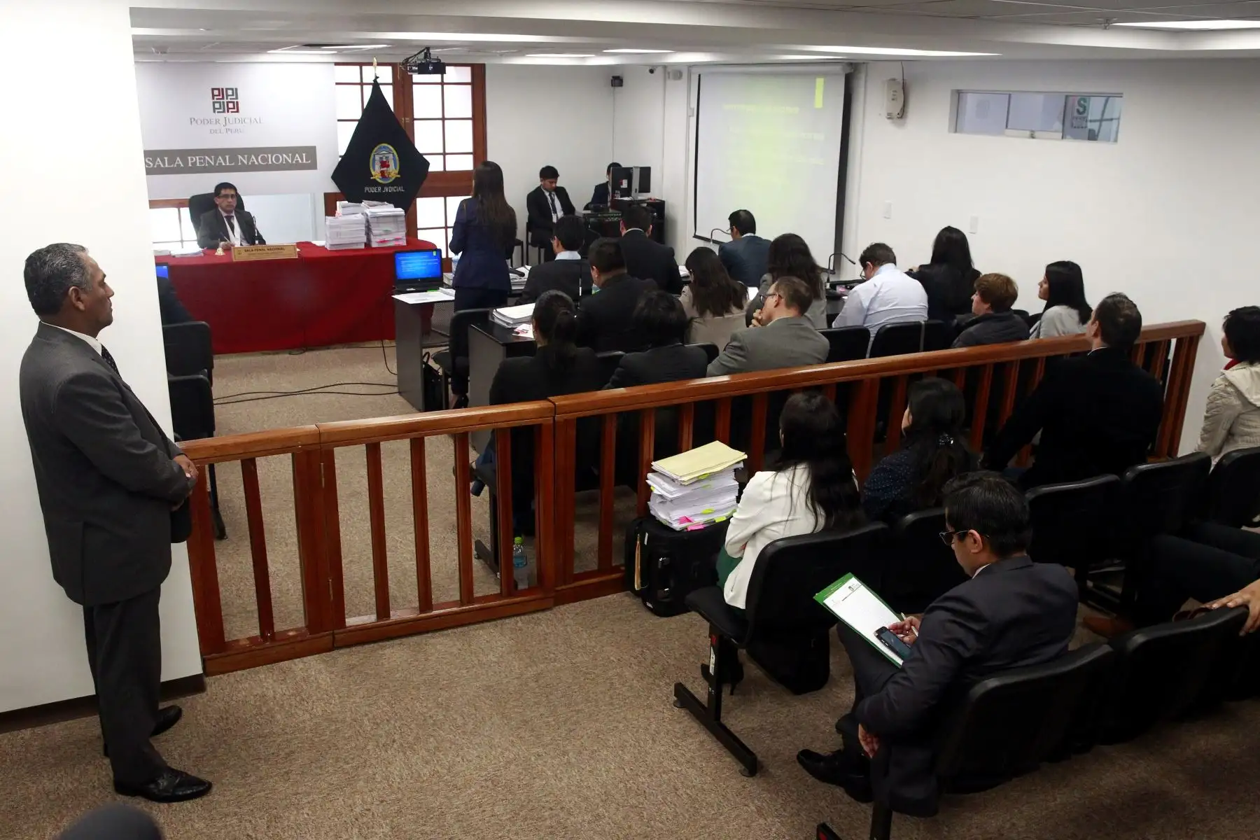 Continúa la audiencia en la Sala Penal Nacional que evalúa pedido de prisión preventiva a Keiko Fujimori. Foto:ANDINA/Eddy Ramos.