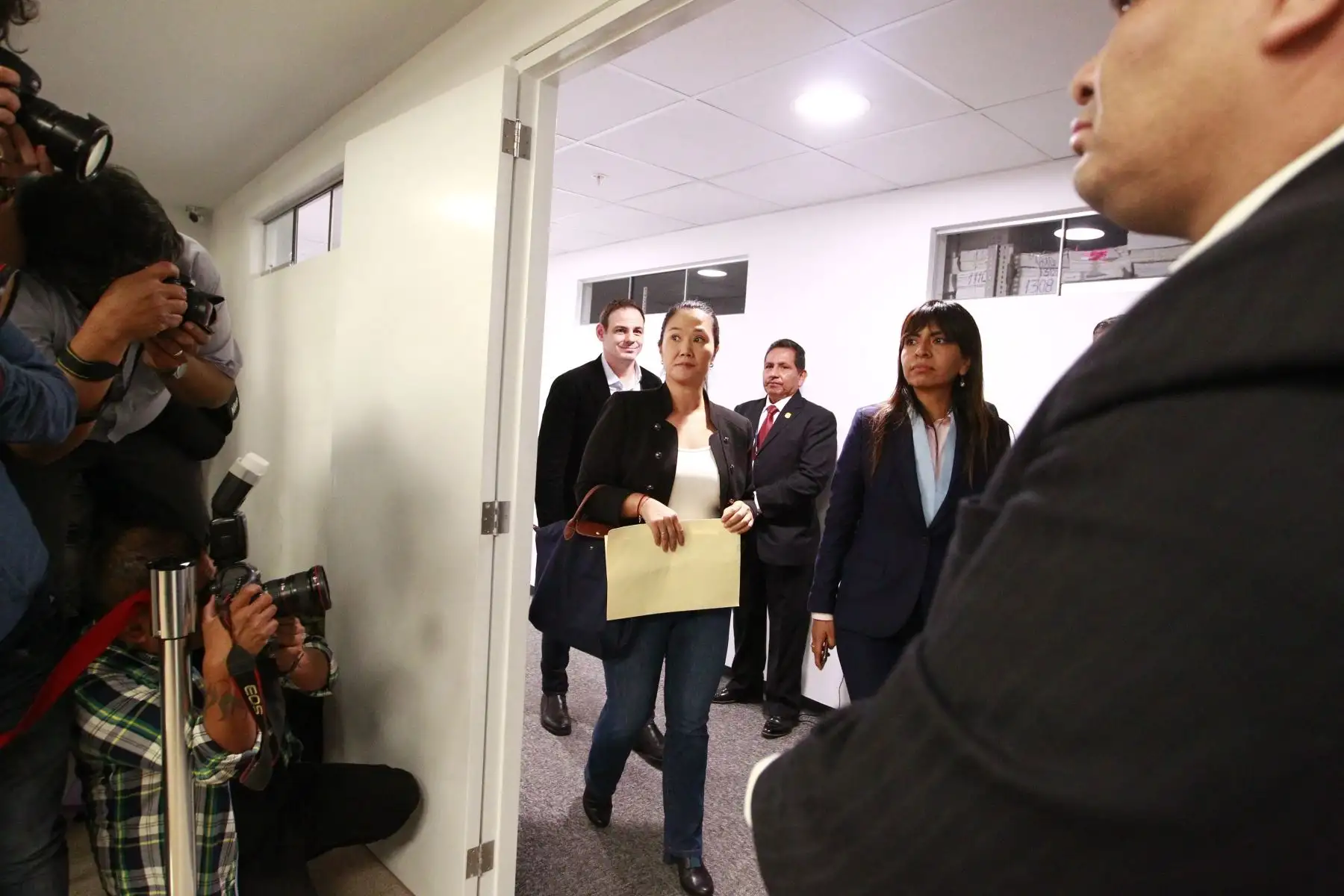 Keiko Fujimori participa de Audiencia en la Sala Penal Nacional donde se define  su situación sobre pedido de detencion preventiva.FotoANDINA/Eddy Ramos