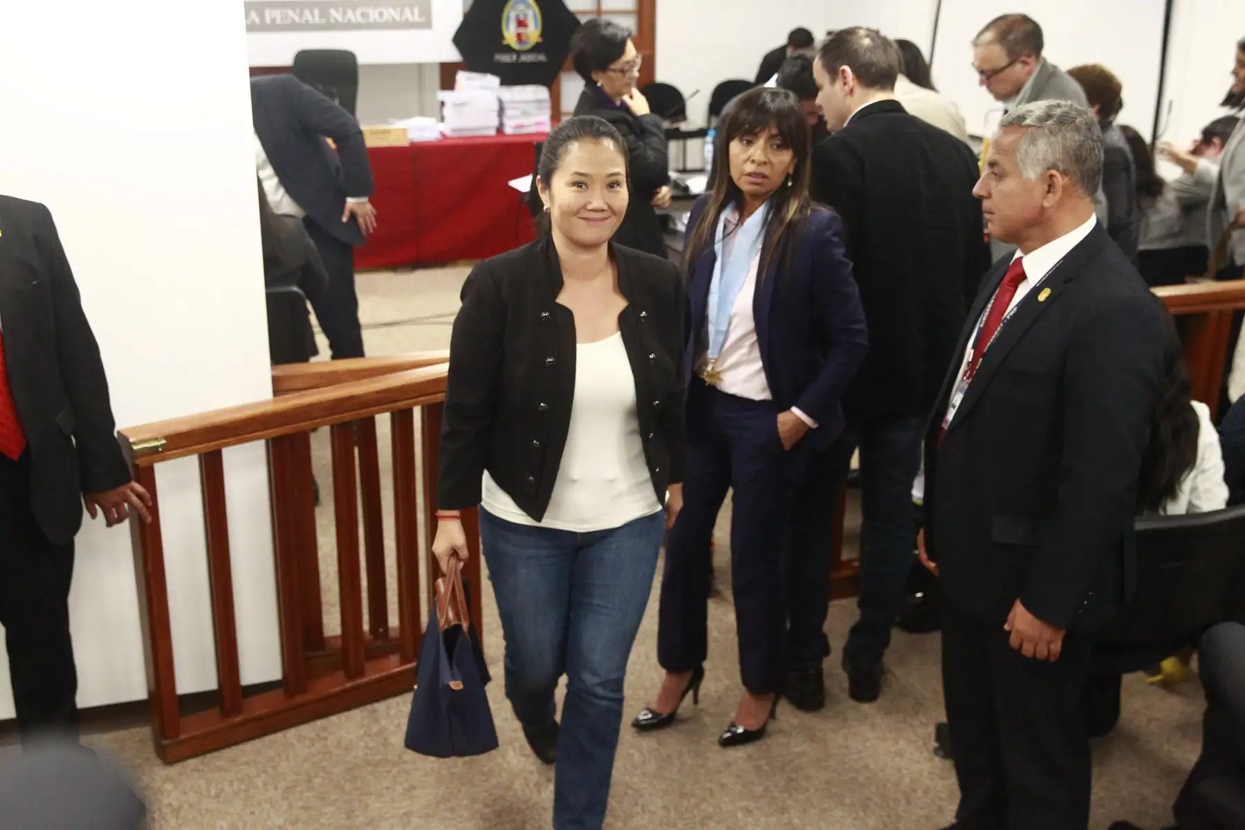 Keiko Fujimori participa de Audiencia en la Sala Penal Nacional donde se define  su situación sobre pedido de detencion preventiva.FotoANDINA/Eddy Ramos