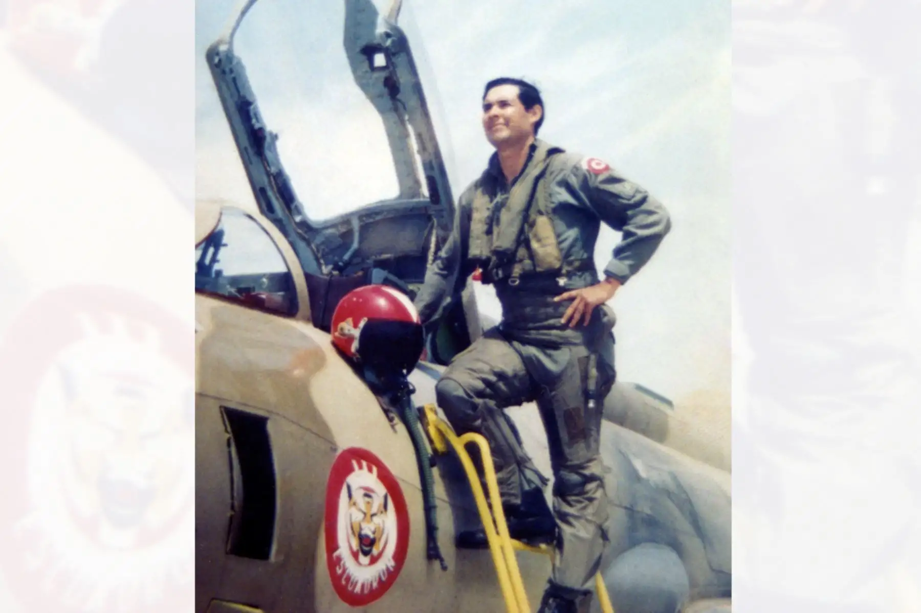 Lima - 1995 / Comandante FAP Víctor Maldonado Begazo, héroe del Cenepa. Foto: Fuerza Aérea del Perú