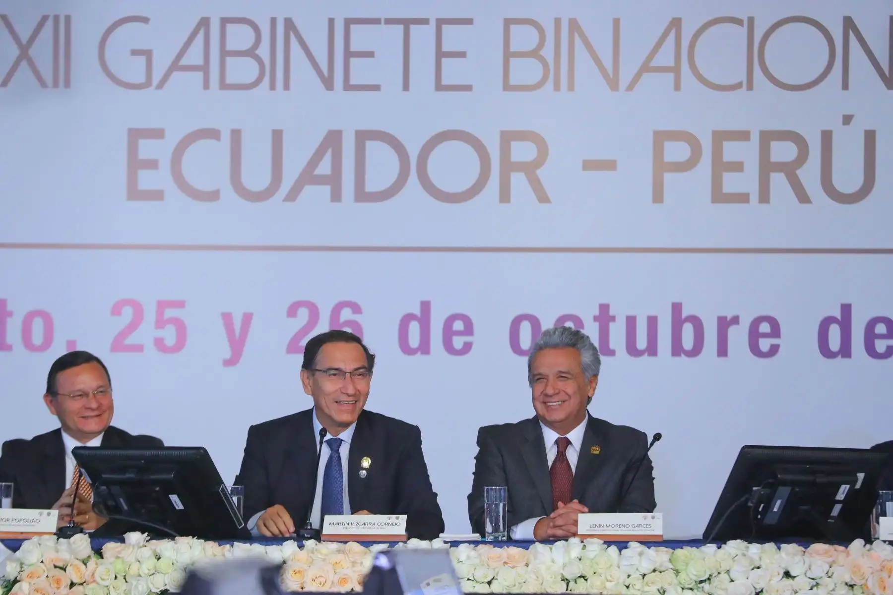 Presidentes Martin Vizcarra y Lenin Moreno encabezan XII Gabinete Binacional Perú-Ecuador. Foto: ANDINA/Prensa Presidencia
