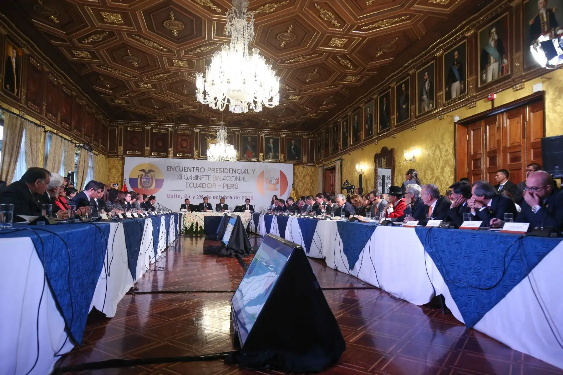 Presidentes Martin Vizcarra y Lenin Moreno encabezan XII Gabinete Binacional Perú-Ecuador. Foto: ANDINA/Prensa Presidencia
