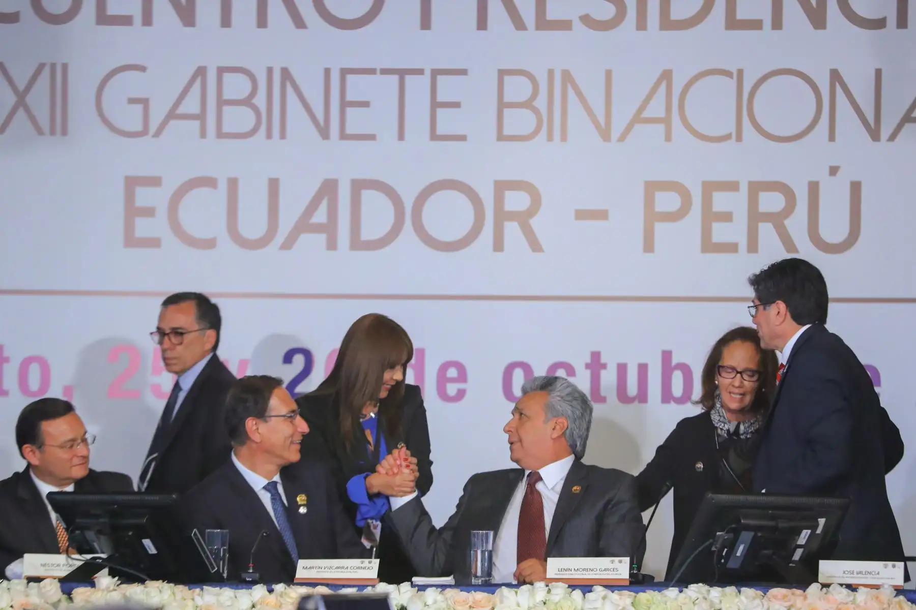 Presidentes Martin Vizcarra y Lenin Moreno encabezan XII Gabinete Binacional Perú-Ecuador. Foto: ANDINA/Prensa Presidencia