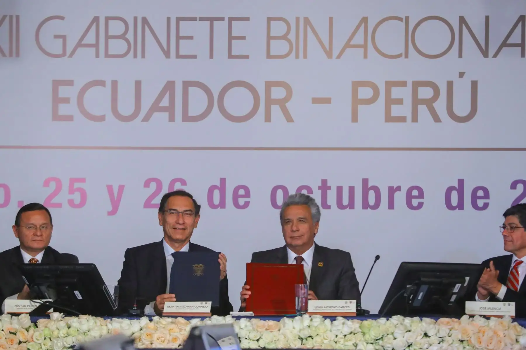 Presidentes Martin Vizcarra y Lenin Moreno encabezan XII Gabinete Binacional Perú-Ecuador. Foto: ANDINA/Prensa Presidencia