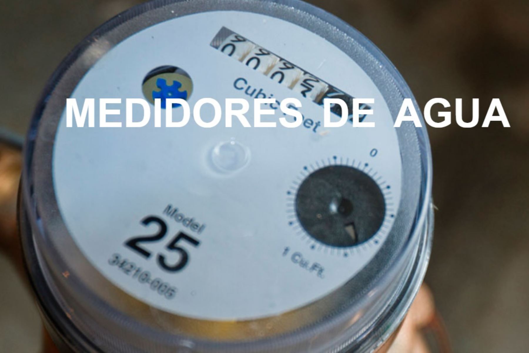 Medidores de agua. Foto: Andina/Difusión