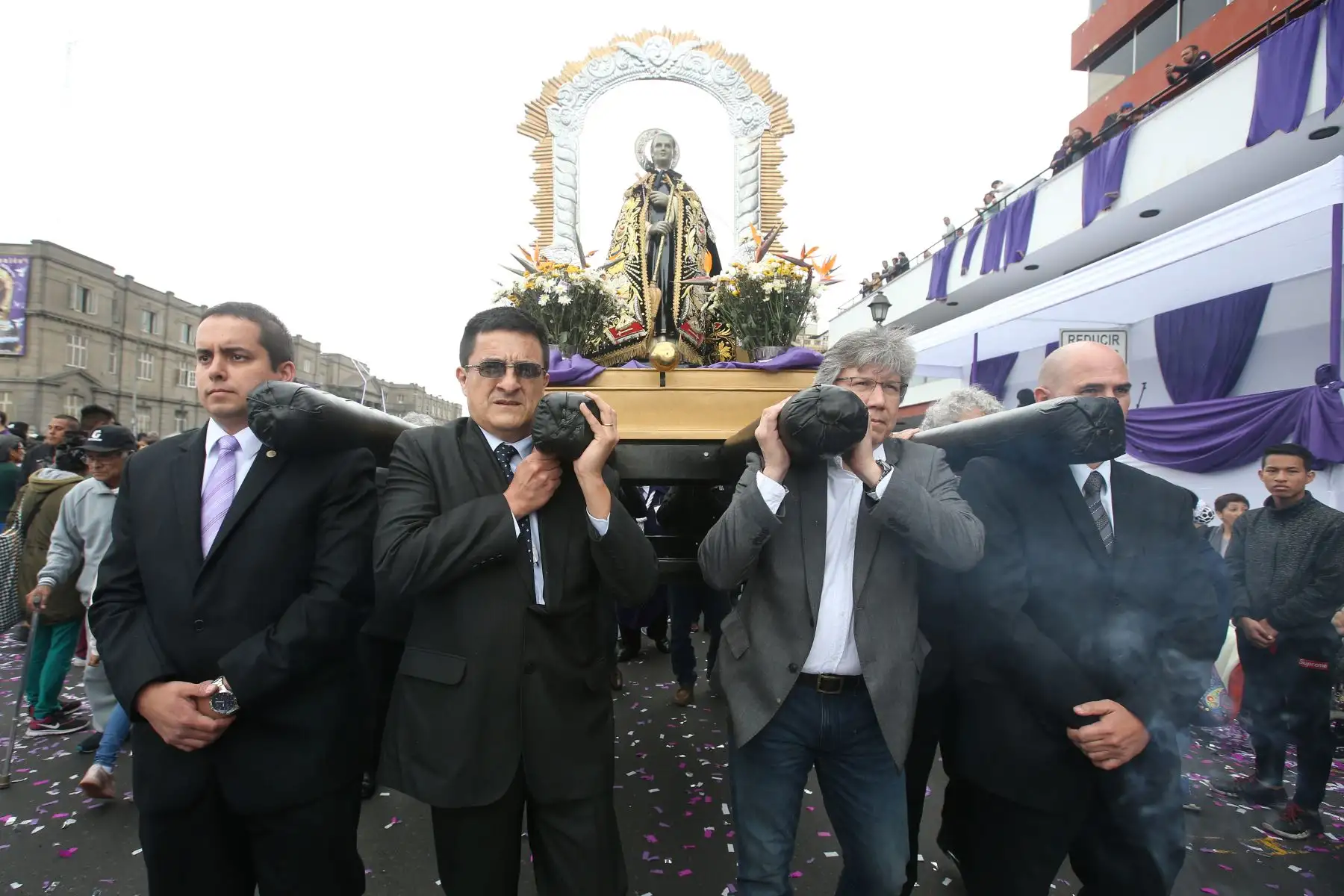 Procesión de San Martín. Foto: ANDINA/Vidal Tarqui