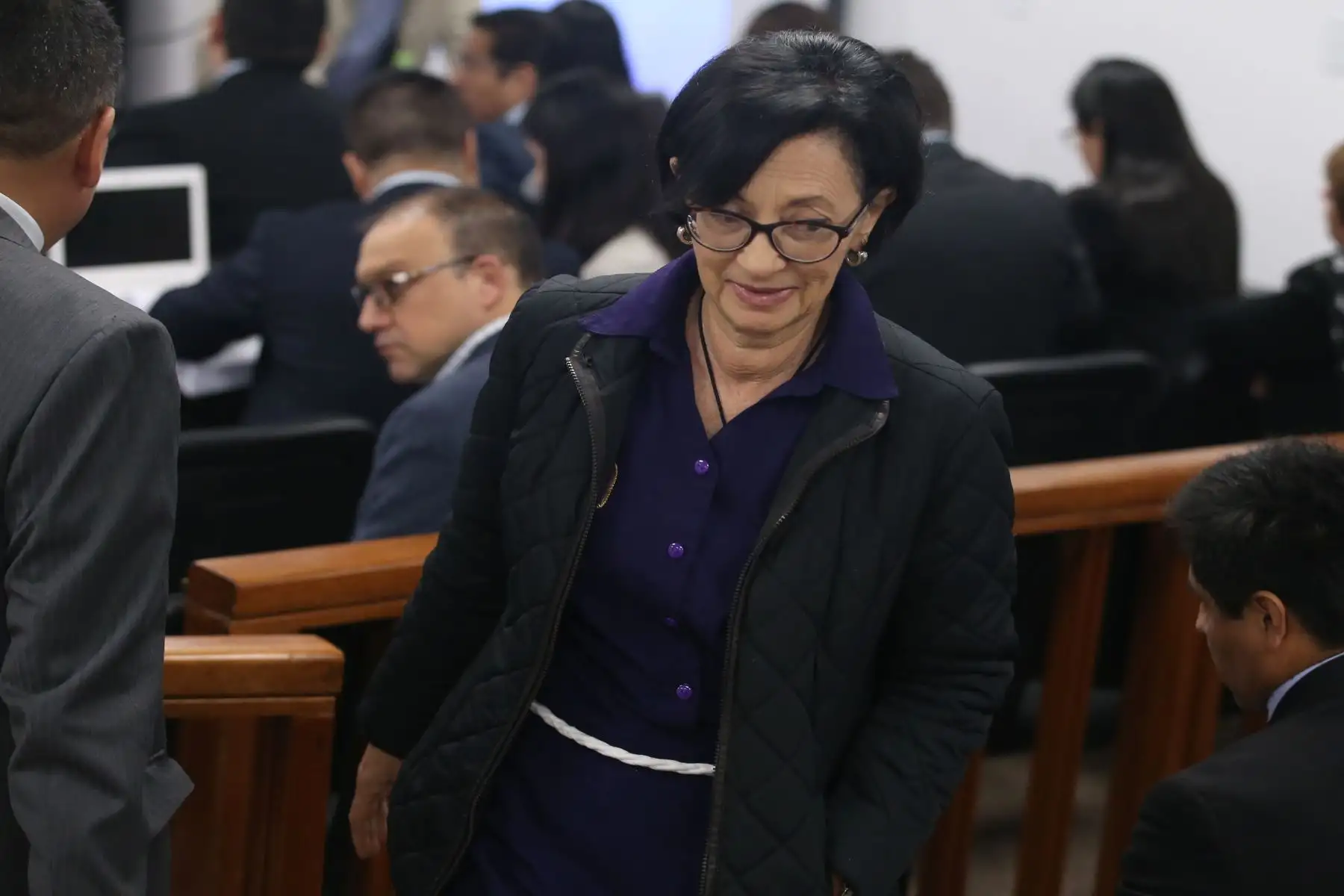Asesora Ana Herz, acude al quinto día de audiencia de prisión preventiva contra Keiko Fujimori. Foto: ANDINA/Vidal Tarqui
