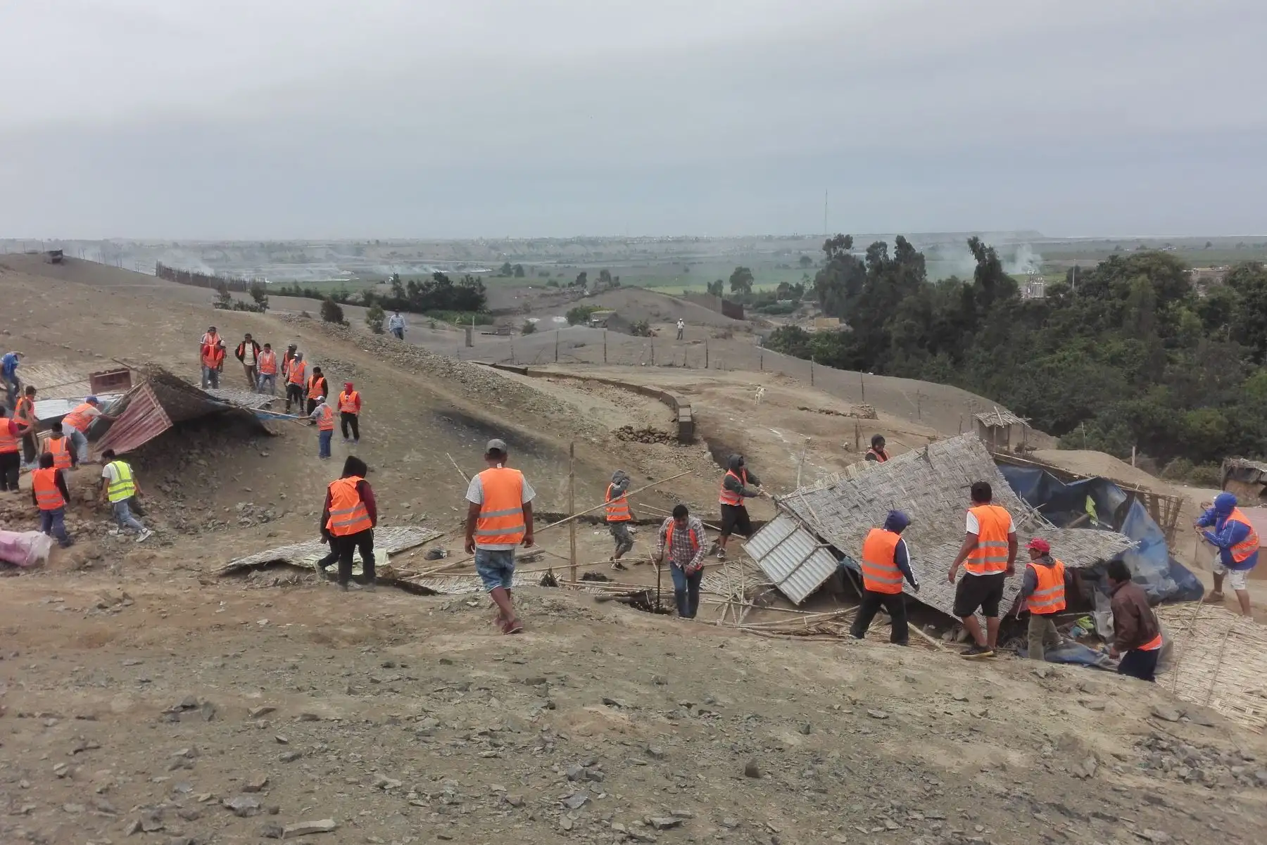 Superintendencia de Bienes Estatales recupera terrenos en Pativilca y desaloja a invasores. ANDINA/Difusión