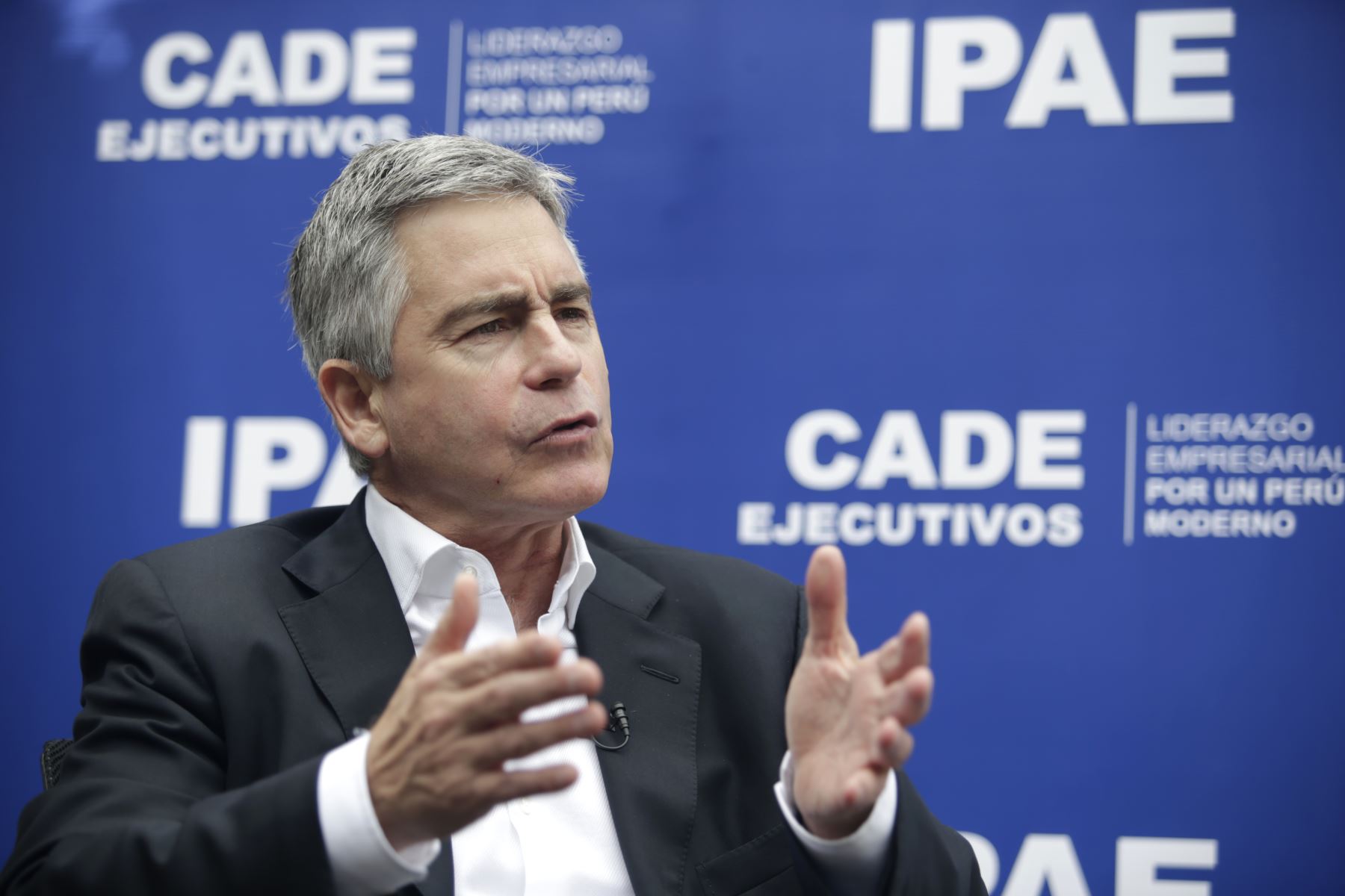 Presidente de CADE Ejecutivos 2018, Gonzalo Aguirre. ANDINA/Melina Mejía