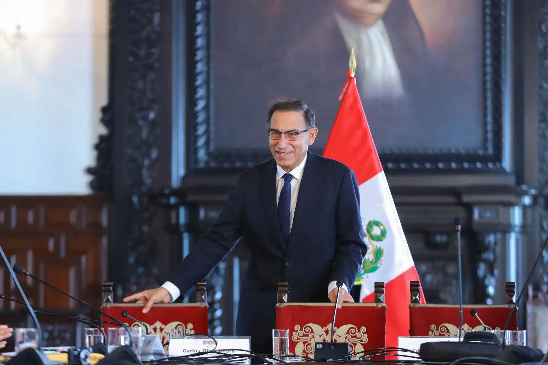 Presidente de la República,Martin Vizcarra, sostuvo reunión con la prensa extranjera. Foto: ANDINA/Andrés Valle/Prensa Presidencia