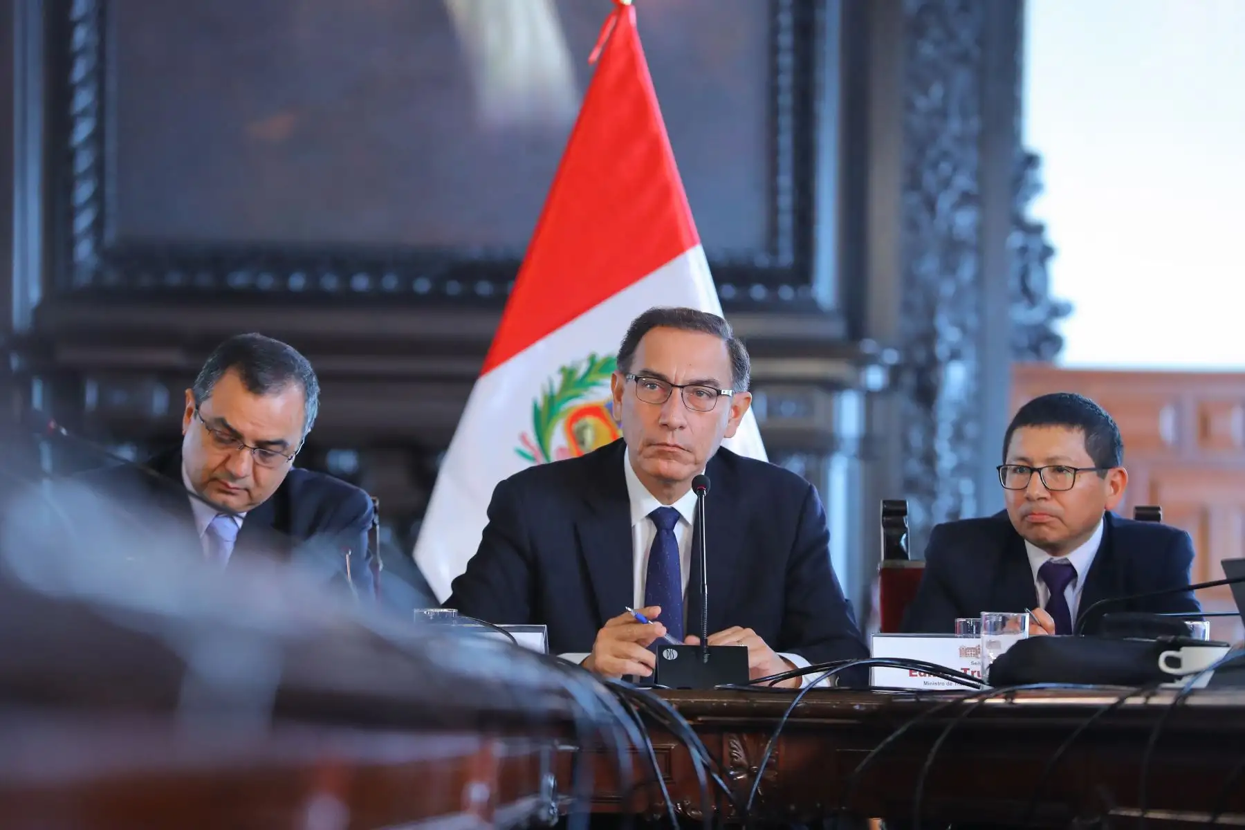 Presidente de la República,Martin Vizcarra, sostuvo reunión con la prensa extranjera. Foto: ANDINA/Andrés Valle/Prensa Presidencia