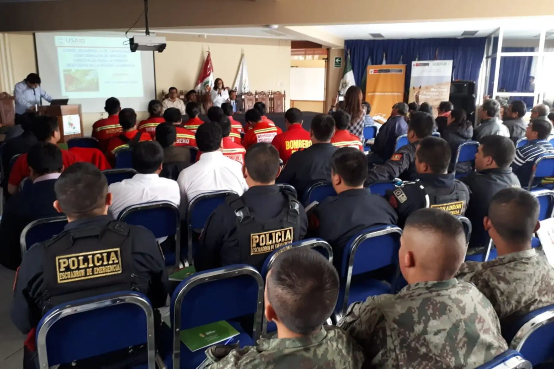 Capacitan a guardaparques de Cajamarca para combatir incendios forestales. ANDINA/Difusión