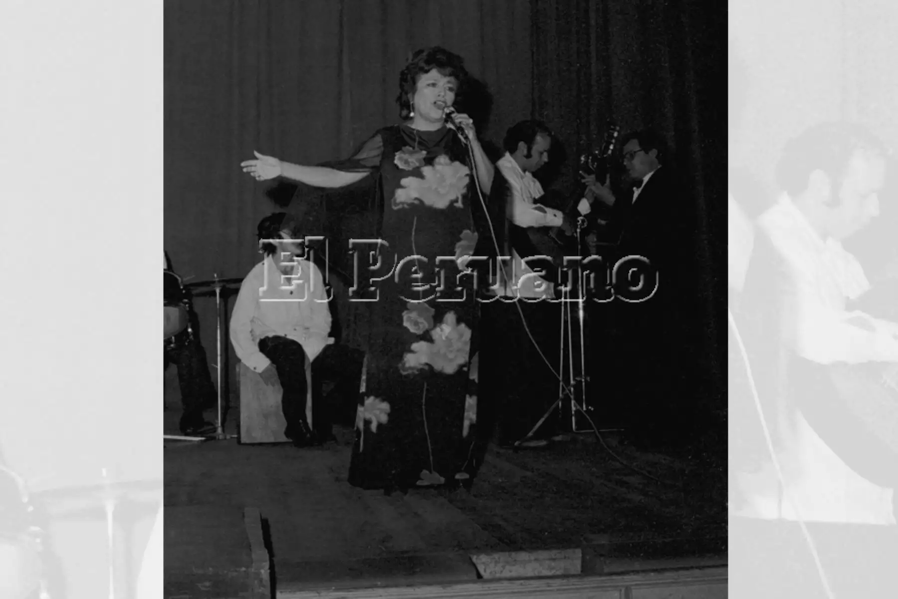 Concierto de la cantante Jesús Vásquez en el Teatro Segura (1977).  Foto: Archivo Histórico de EL PERUANO / Leoncio Mariscal