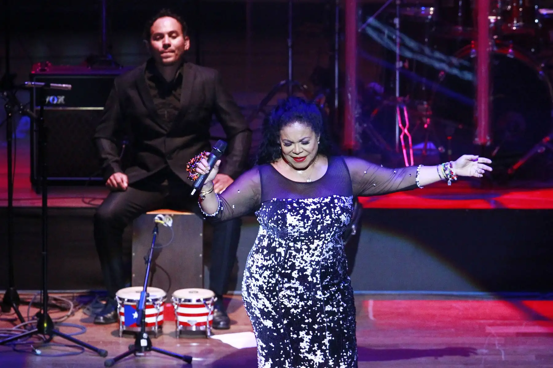 En el marco de la celebración por el Día de la Canción Criolla, la cantante Eva Ayllón realizó un concierto en el Gran Teatro Nacional.Foto: ANDINA/Eddy Ramos
