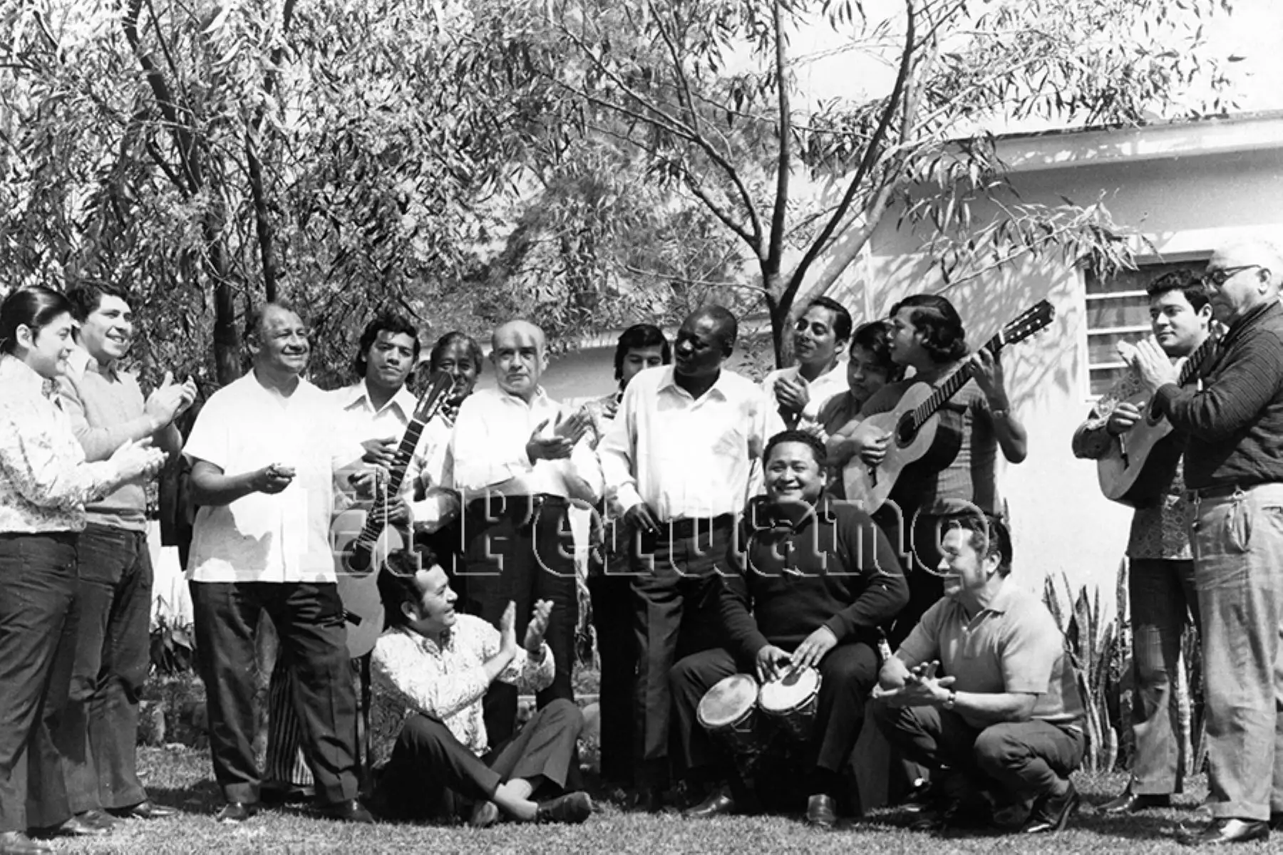 Conjunto criollo del Centro Musical Unión (1973). Foto: Archivo Histórico de EL PERUANO