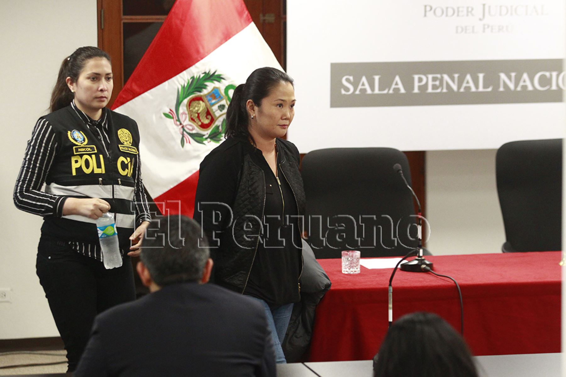Lima - 17 octubre 2018 / Keiko Fujimori ingresa a la Segunda Salsa de Apelaciones que más tarde ordenaría su liberación. Foto: Diario Oficial EL PERUANO / Eddy Ramos