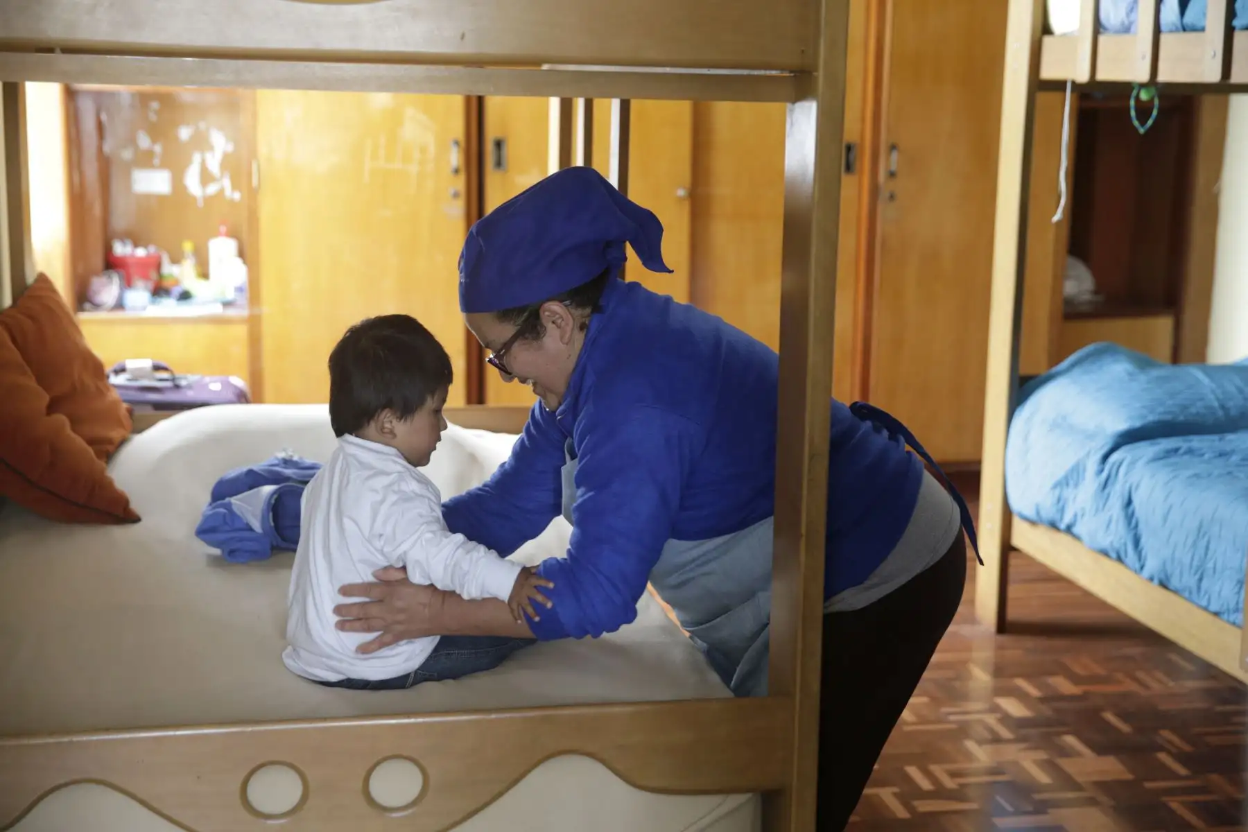 Los niños y sus madres pueden permanecer en el albergue durante todo el tiempo que dure el tratamiento, que la mayoría de las veces se extiende por meses. Foto: ANDINA/Melina Mejía