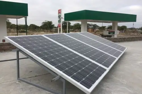 Implementan primer grifo que funciona con paneles solares. ANDINA/Difusión