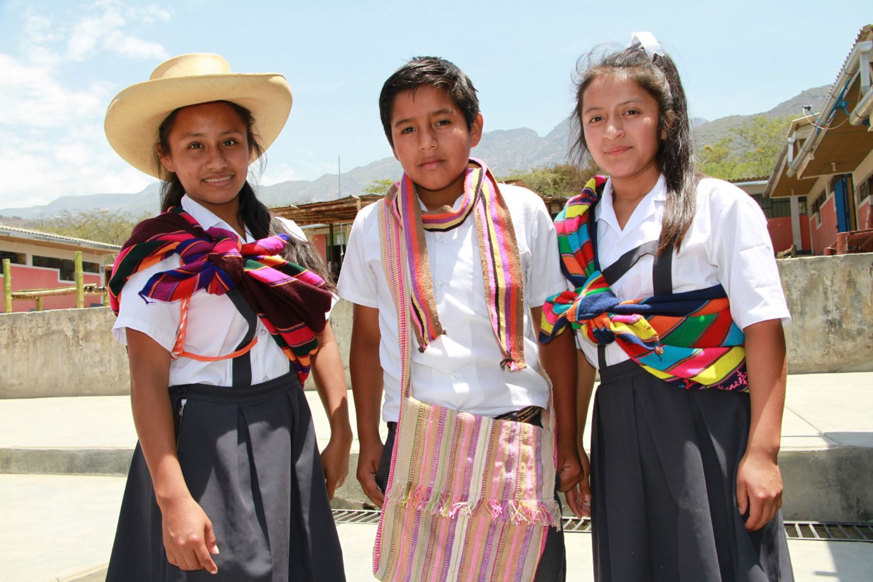 Escolares del distrito de Salas, en la sierra de Lambayeque, mostrarán la belleza de sus tejidos tradicionales. ANDINA