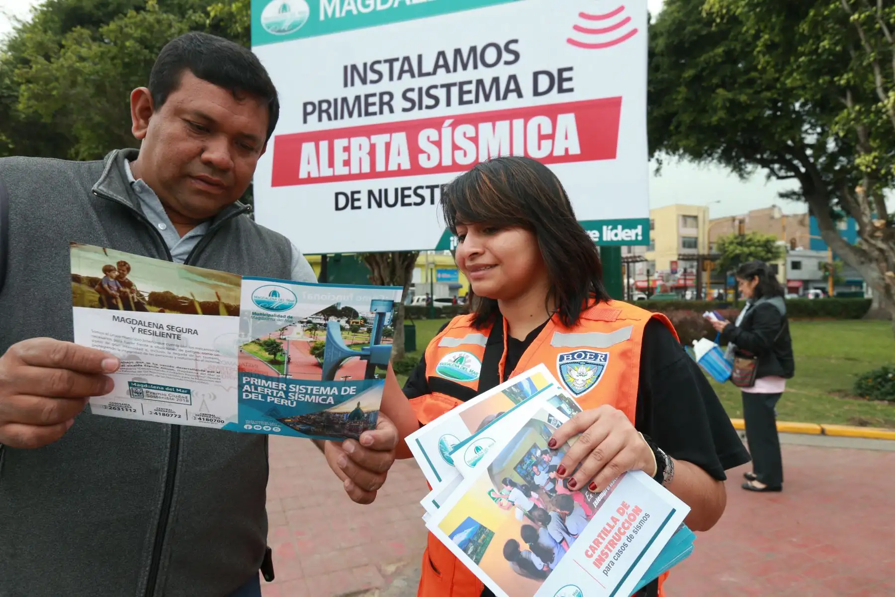 Magdalena del Mar se convertirá en el primer distrito del país en contar con un sistema de alerta  sísmica que advertirá con anticipación de la llegada de un movimiento telúrico de magnitud Foto: ANDINA/Norman Córdova