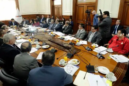 Documento aprobado fue sustentado hoy por el ministro del Interior, Carlos Morán. Foto: Mininter
