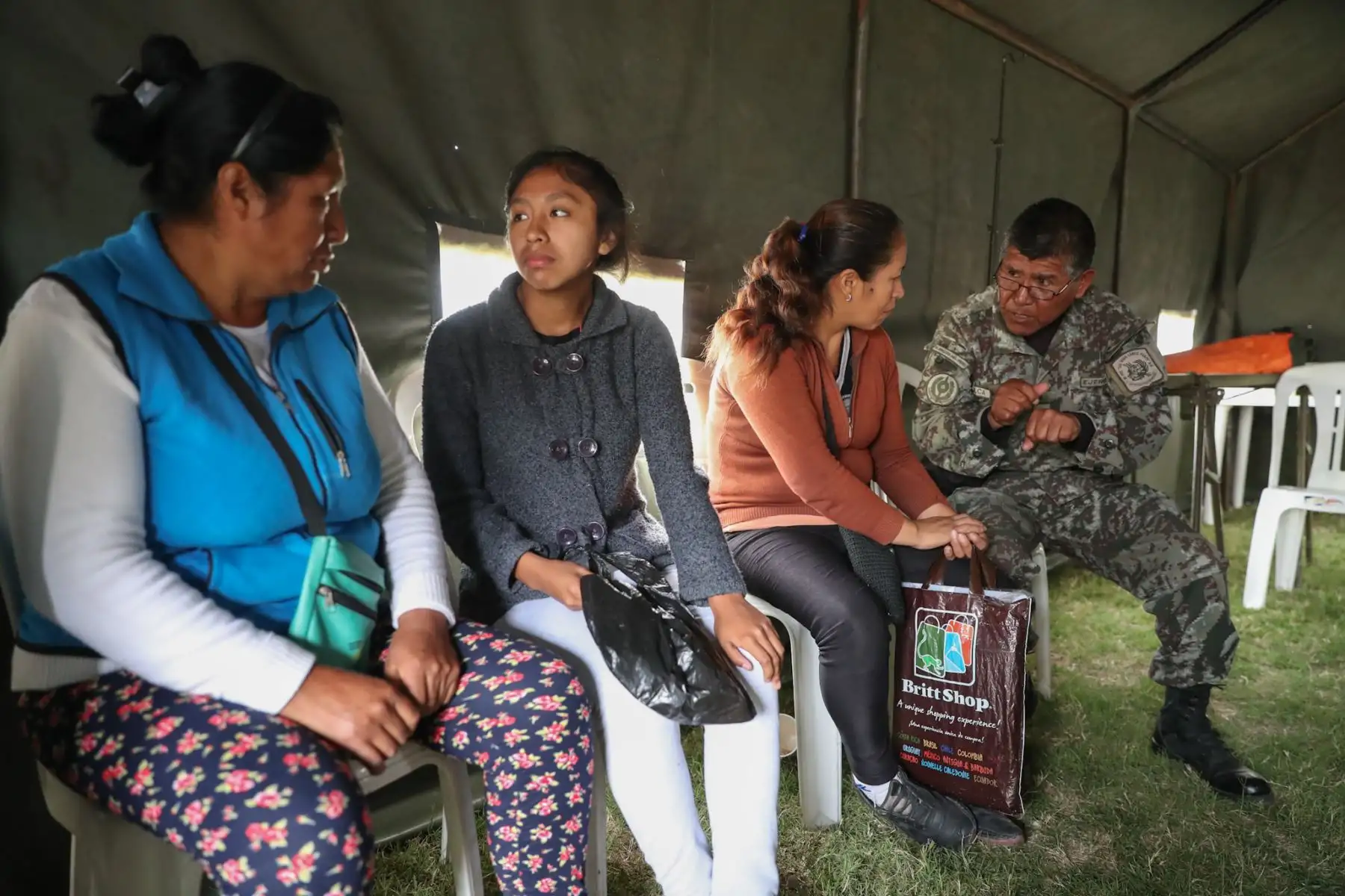 El Ejercito Peruano presente en lanzamiento de campaña de lucha contra la anemia en San Juan de Lurigancho, brindando desayunos, atención médica y orientación para combatir este mal. Foto: ANDINA/Mindef
