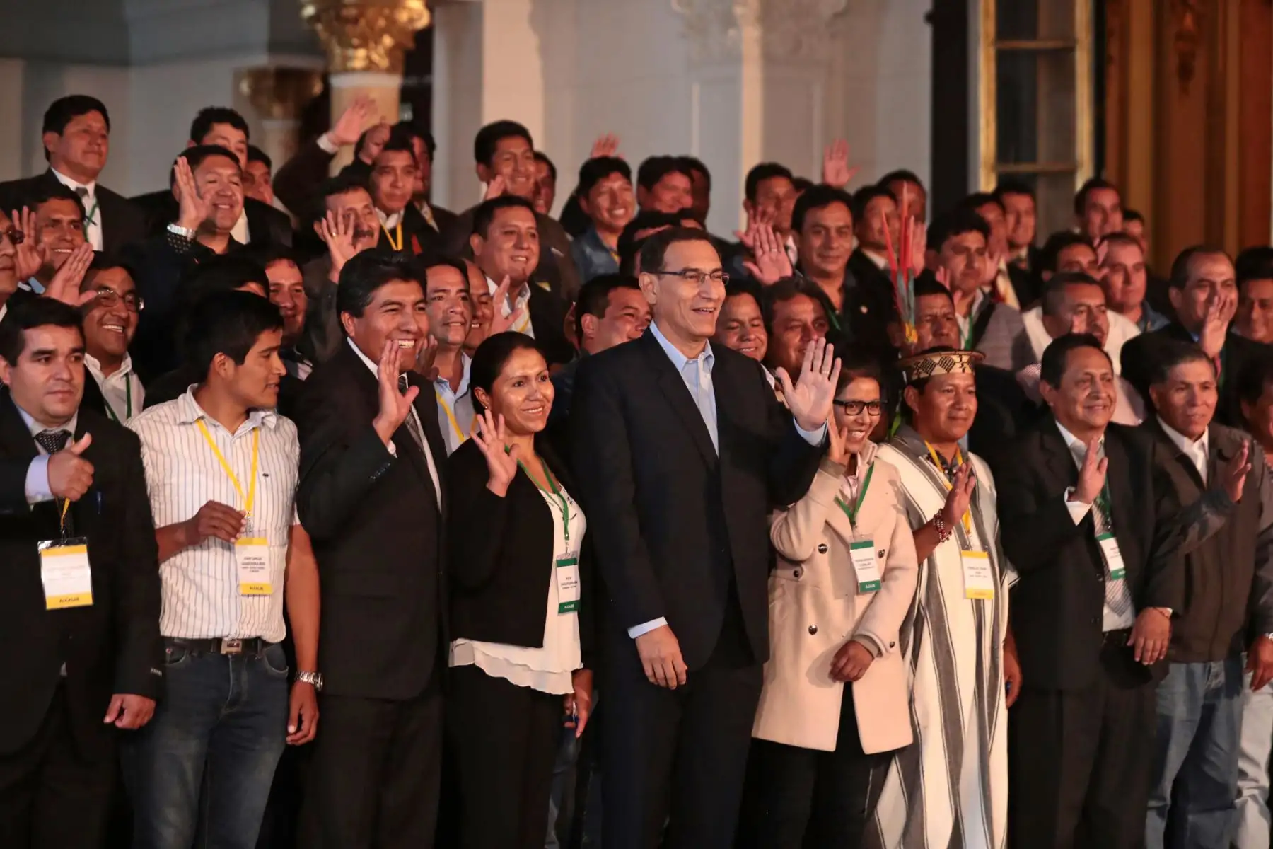 Jefe de Estado. Marín Vizcarra se reúne con un centenar de alcaldes virtualmente electos de municipios que requieren mayor atención del Estado.Foto: ANDINA/Prensa Presidencia