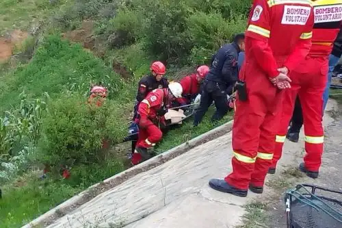 Vehículo cayó a abismo en la carretera Rodríguez de Mendoza-Chachapoyas, en la región Amazonas. ANDINA/Archivo
