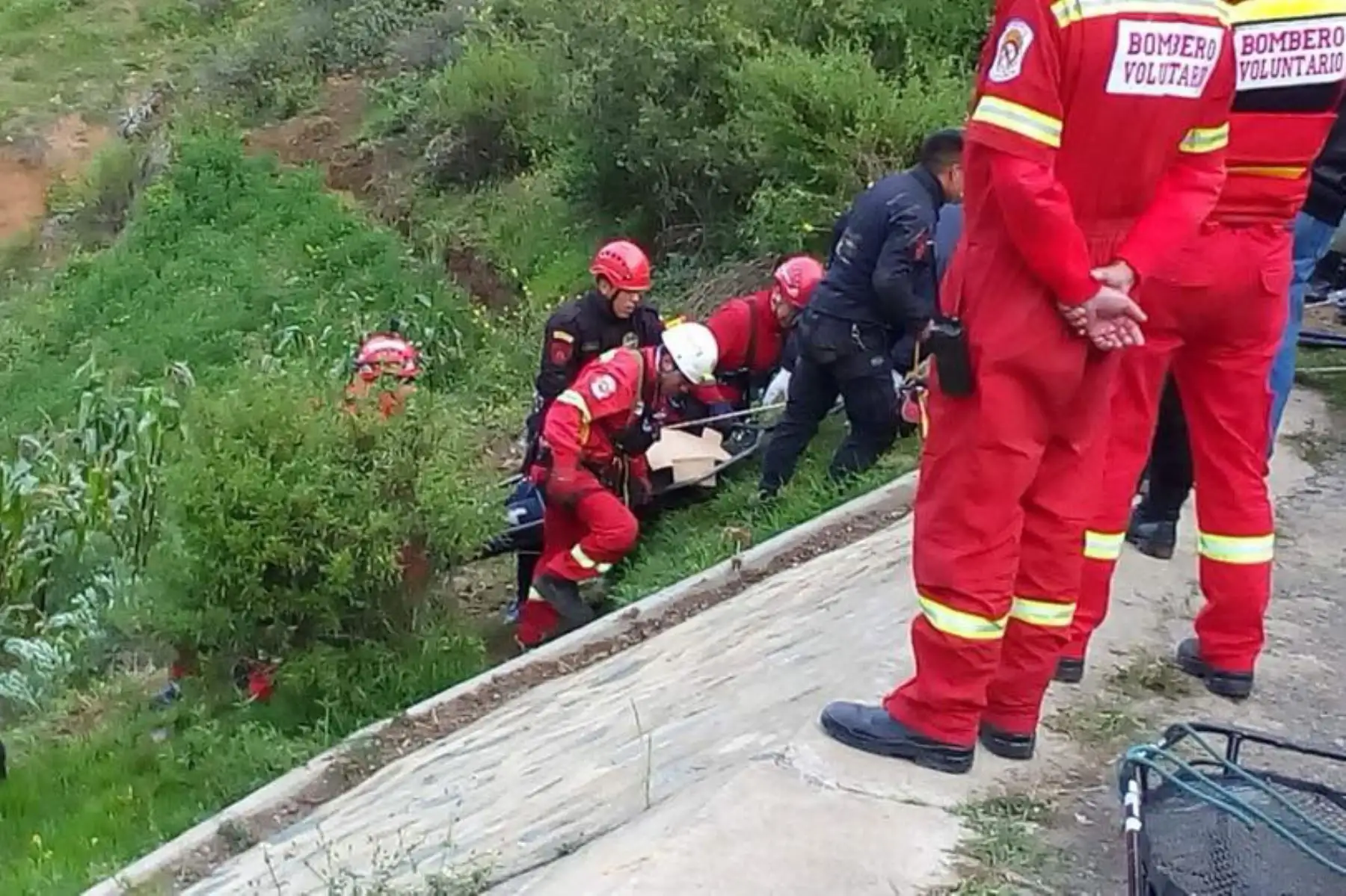 Vehículo cayó a abismo en la carretera Rodríguez de Mendoza-Chachapoyas, en la región Amazonas. ANDINA/Archivo