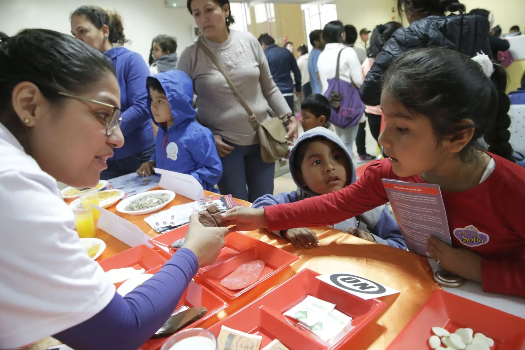 Instituto de Salud del Niño de San Borja inaugura módulo de despistaje de anemia, que garantiza que cada paciente pediátrico pase primero por un despistaje.  Foto: ANDINA/Melina Mejía