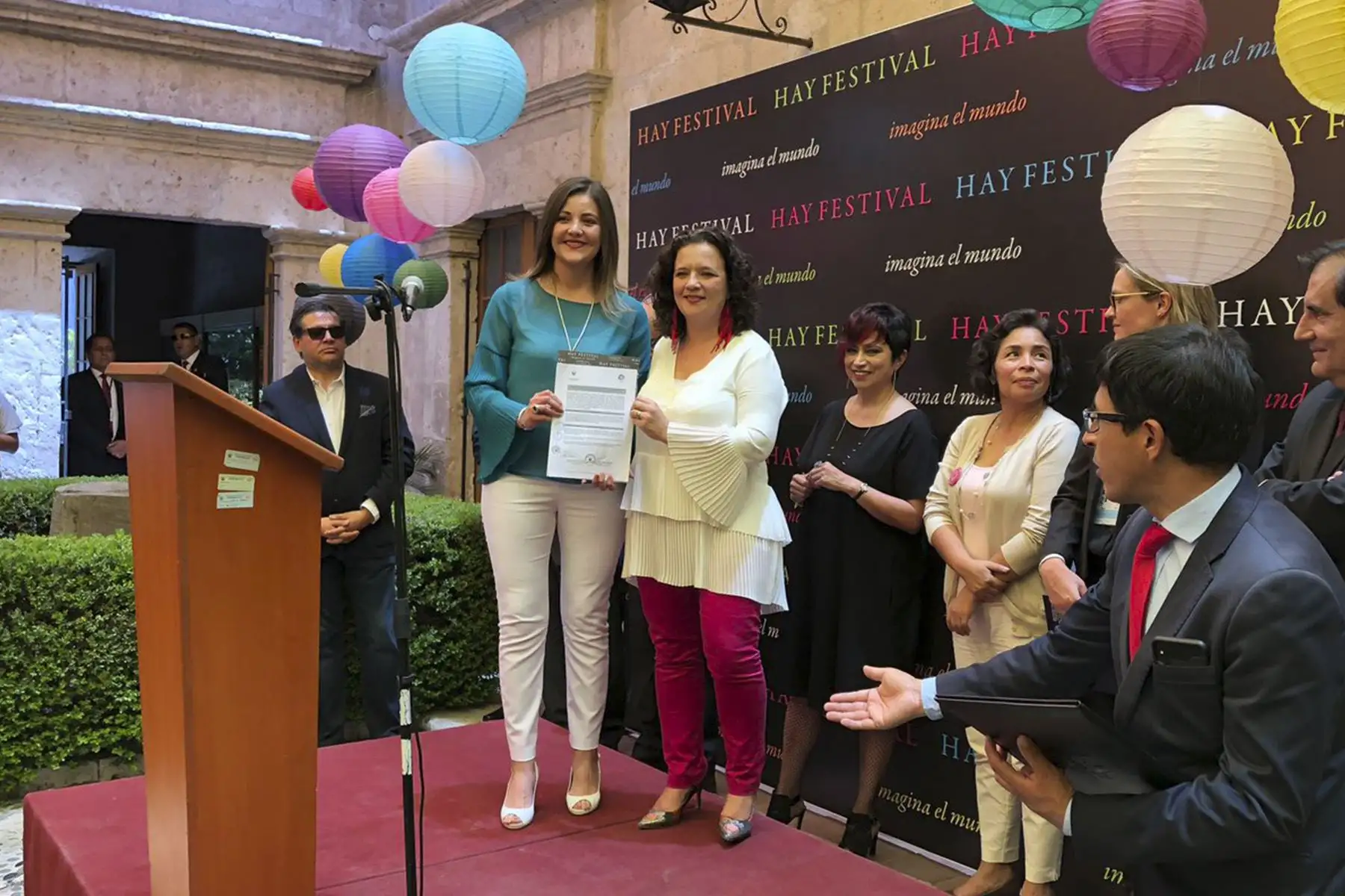 Hoy fue la inauguración del Hay Festival Arequipa (Foto: Twitter/ @hayfestival_esp )