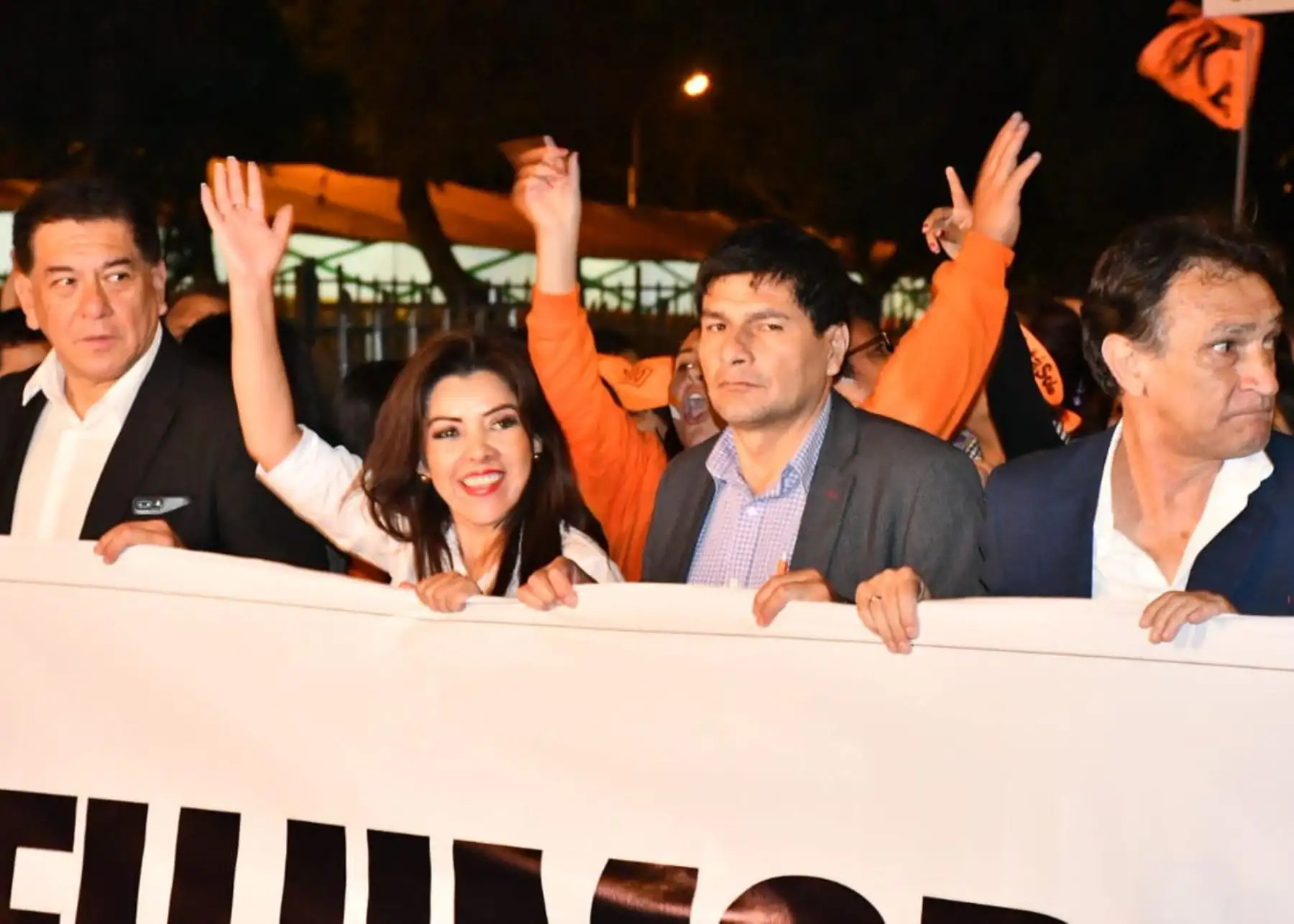 Marcha de apoyo a Keiko Fujimori. Foto: Alejandra Aramayo
