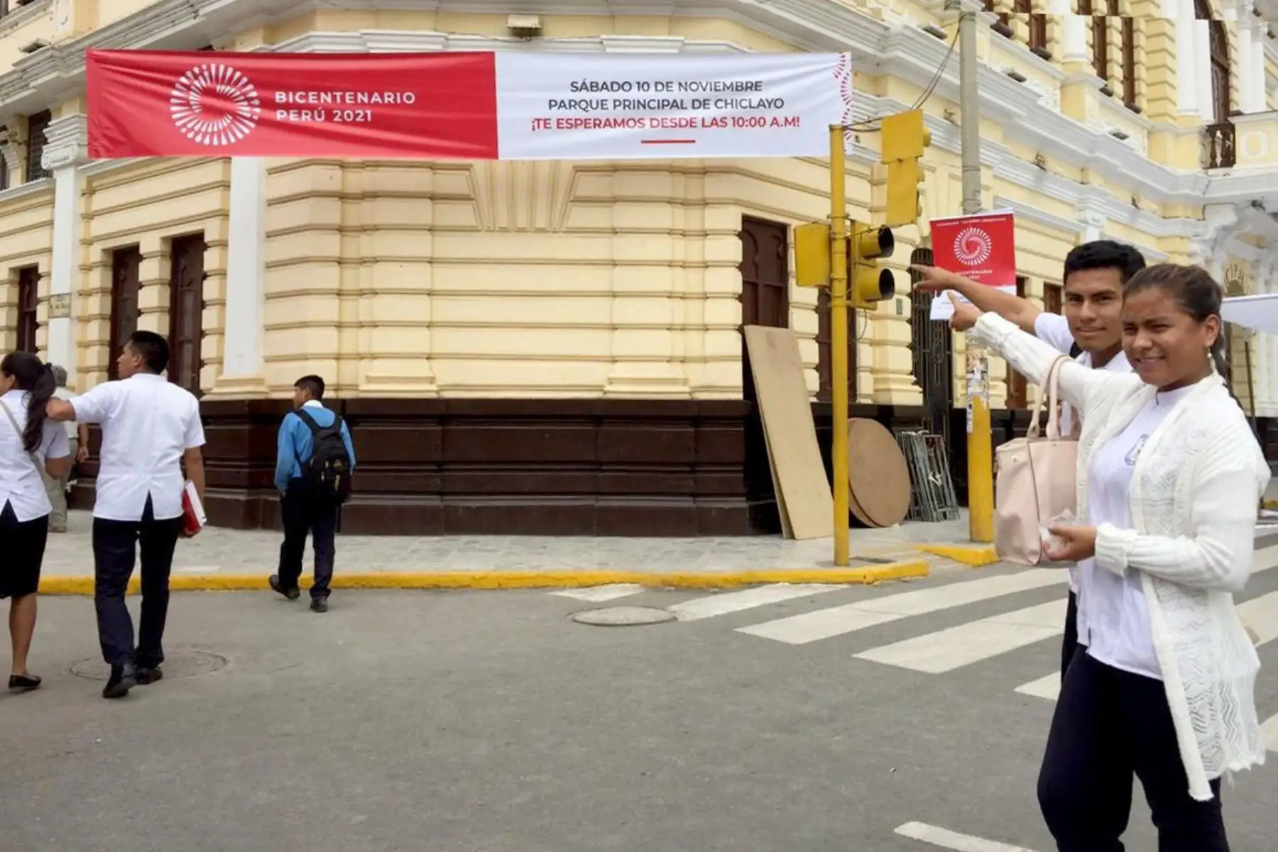 Todo listo en Chiclayo para el lanzamiento de la Agenda Bicentenario. ANDINA/Difusión