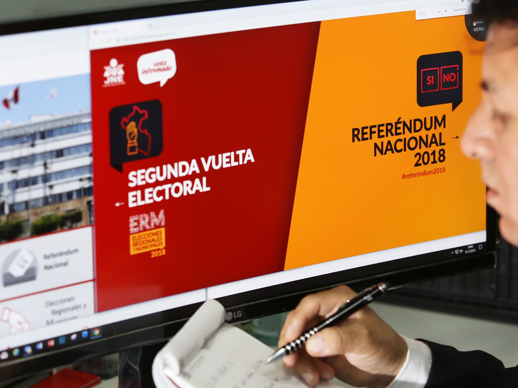 JNE pone a disposición portal voto informado para referéndum.