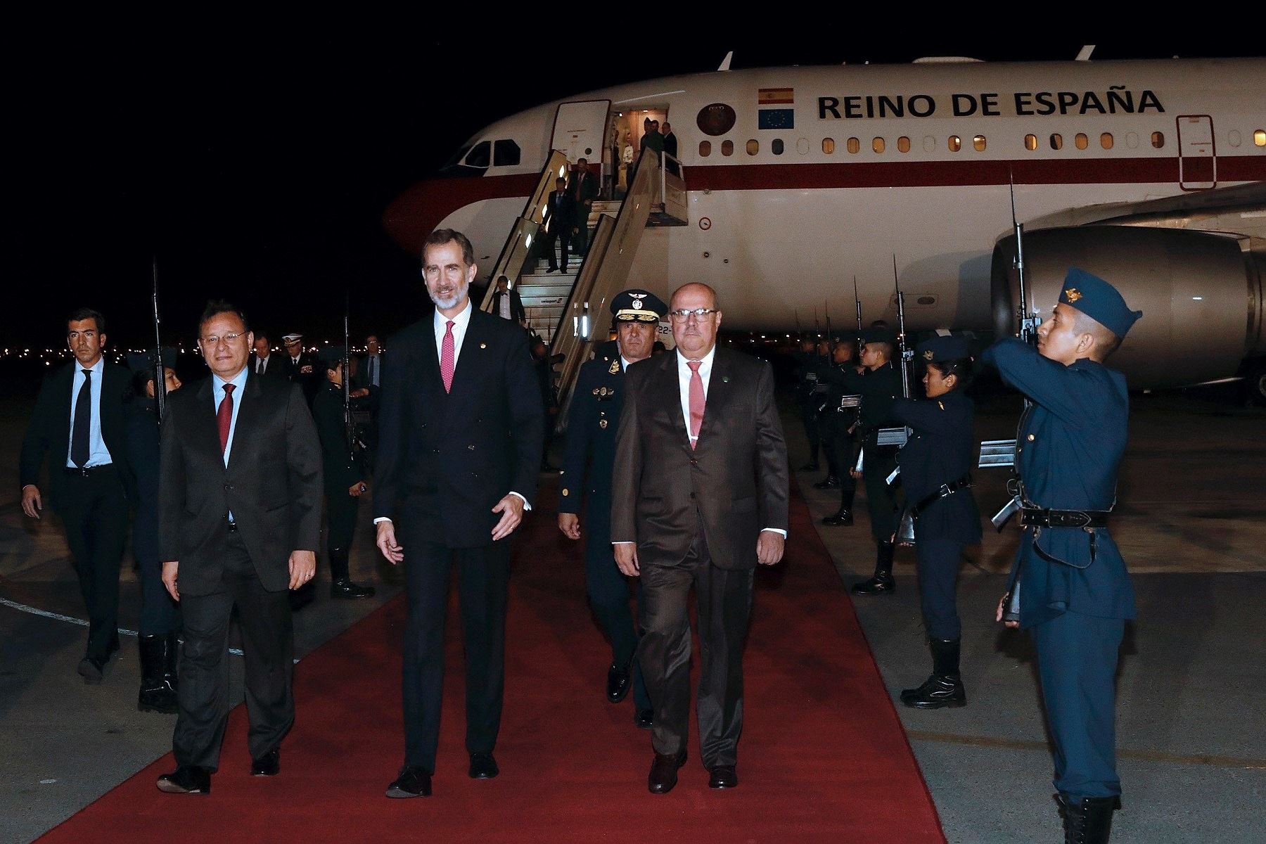 Rey Felipe VI llega a Lima  Foyo: EFE facilitada por la Casa Real de Felipe VI