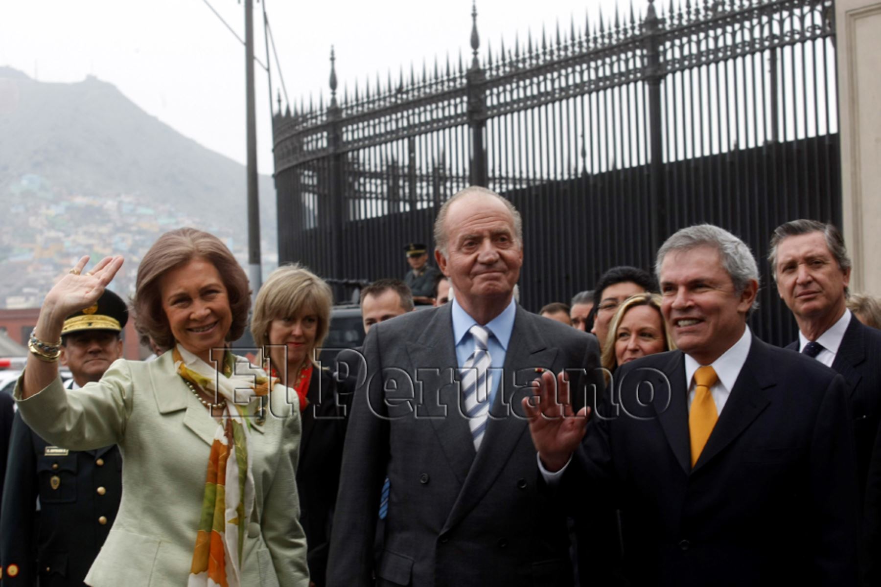 Los reyes Juan Carlos I y Sofía visitan la ciudad de Lima acompañados por el alcalde Luis Castañeda Lossio (27 octubre 2008). Foto: Diario Oficial EL PERUANO / Juan Carlos Guzmán