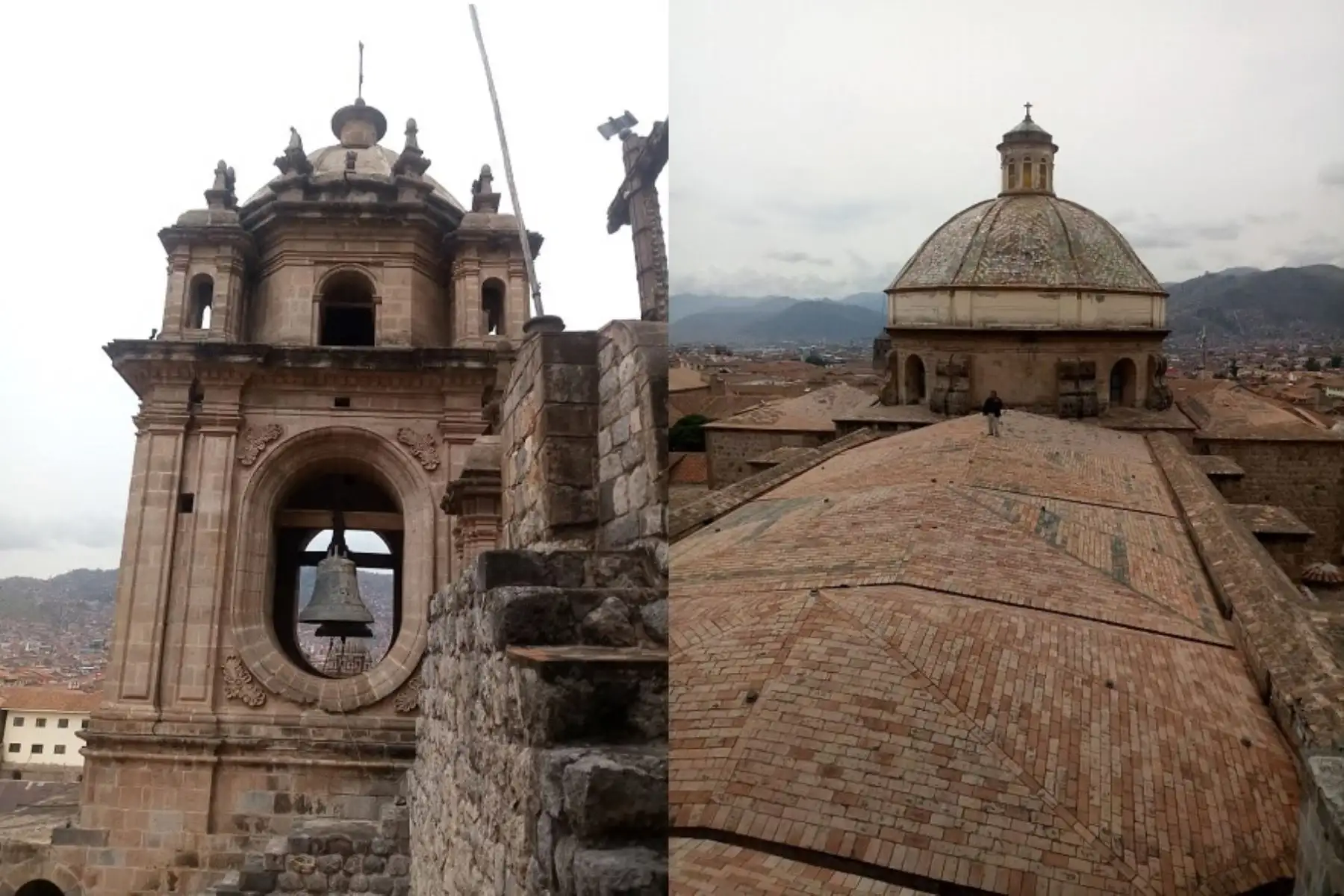 Recomiendan evaluar pináculos de la catedral de Cusco dañados por el sismo. ANDINA