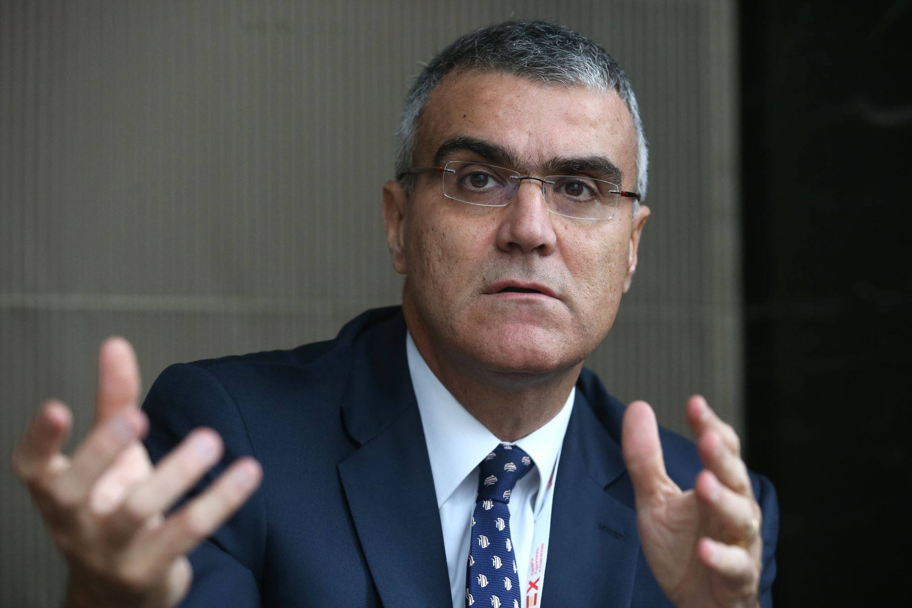 Presidente de la Cámara de Comercio de España en el Perú, Alberto Almendres. ANDINA/Vidal Tarqui