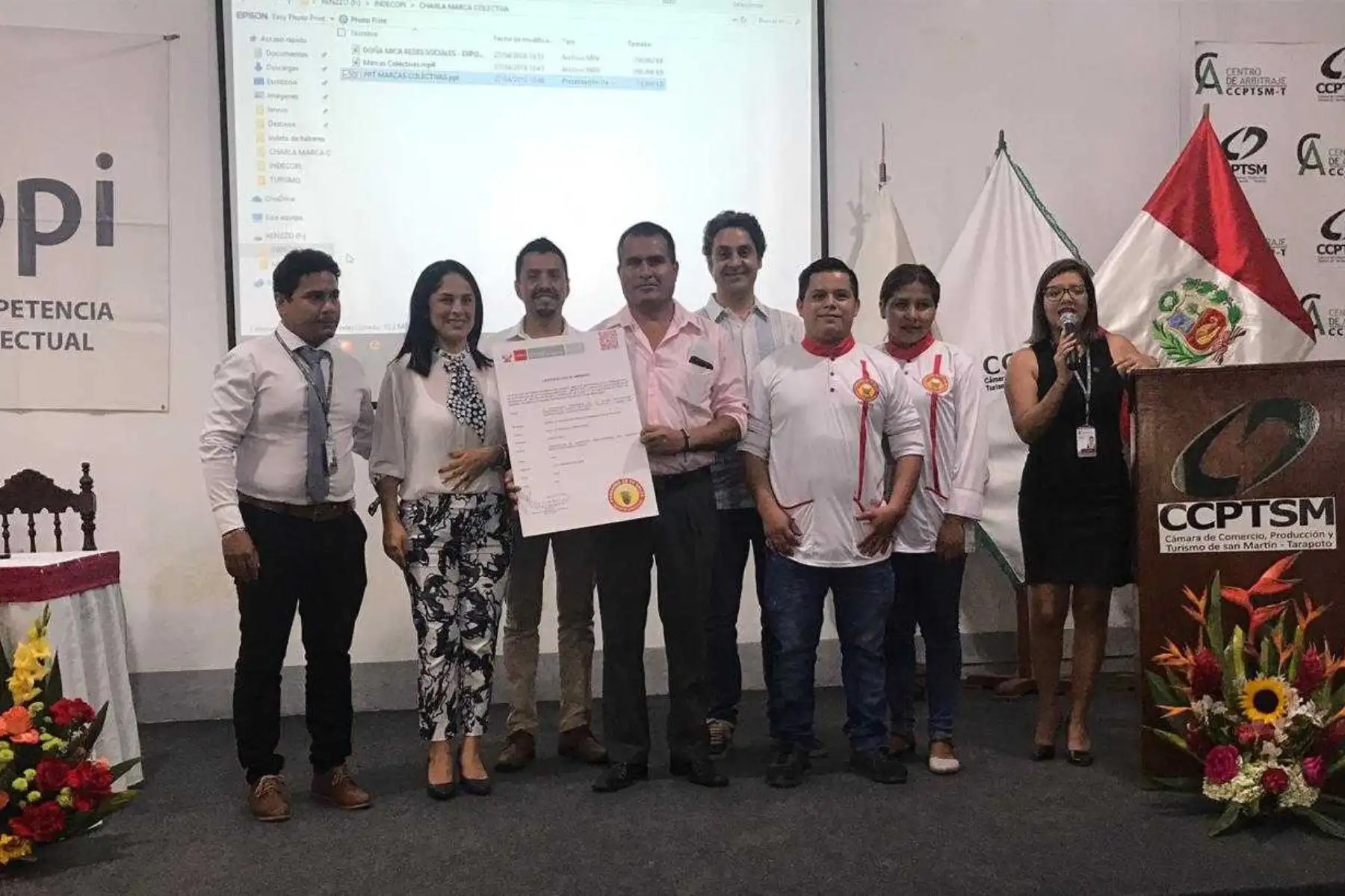 Lambayeque: Indecopi entrega registros de marcas colectivas a asociaciones familiares. ANDINA/Difusión