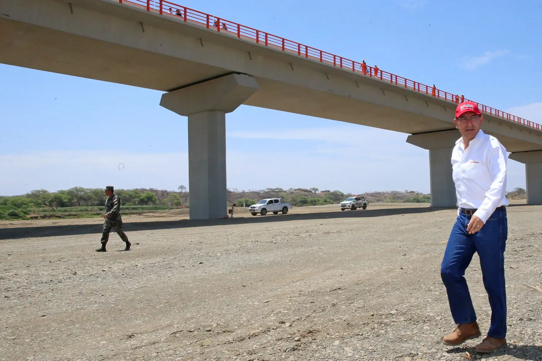 Jefe de Estado inaugura moderna infraestructura del Puente Venados, en el distrito de Lancones, provincia de Sullana (Piura). Foto: ANDINA/Prensa Presidencia