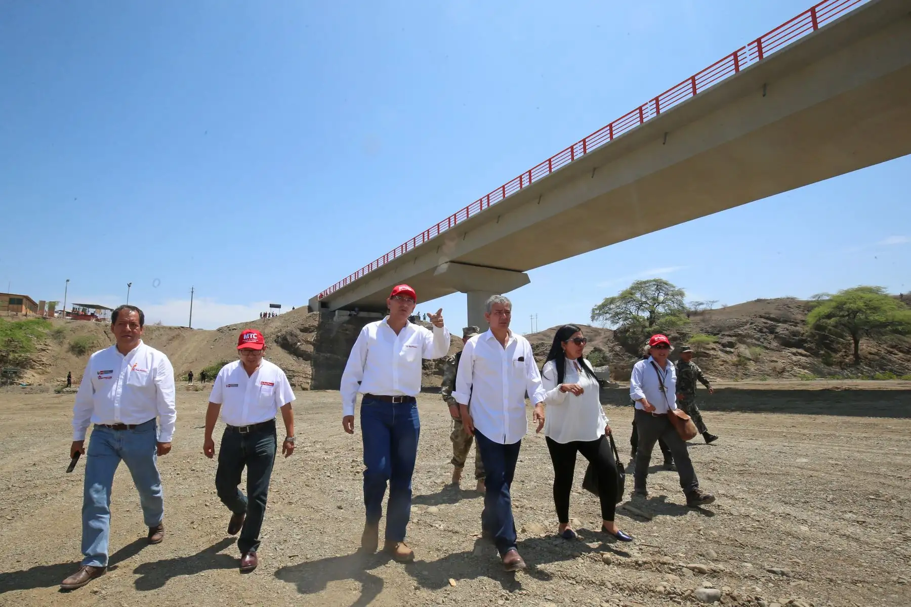 Jefe de Estado inaugura moderna infraestructura del Puente Venados, en el distrito de Lancones, provincia de Sullana (Piura). Foto: ANDINA/Prensa Presidencia