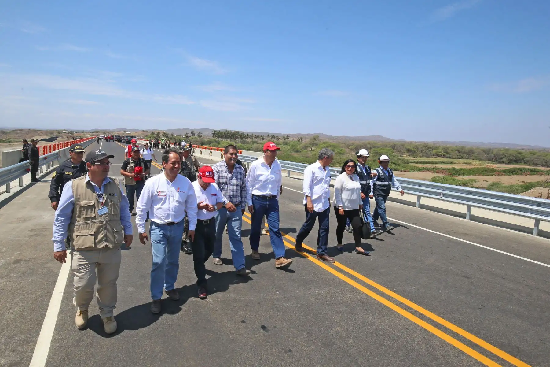 Jefe de Estado inaugura moderna infraestructura del Puente Venados, en el distrito de Lancones, provincia de Sullana (Piura). Foto: ANDINA/Prensa Presidencia