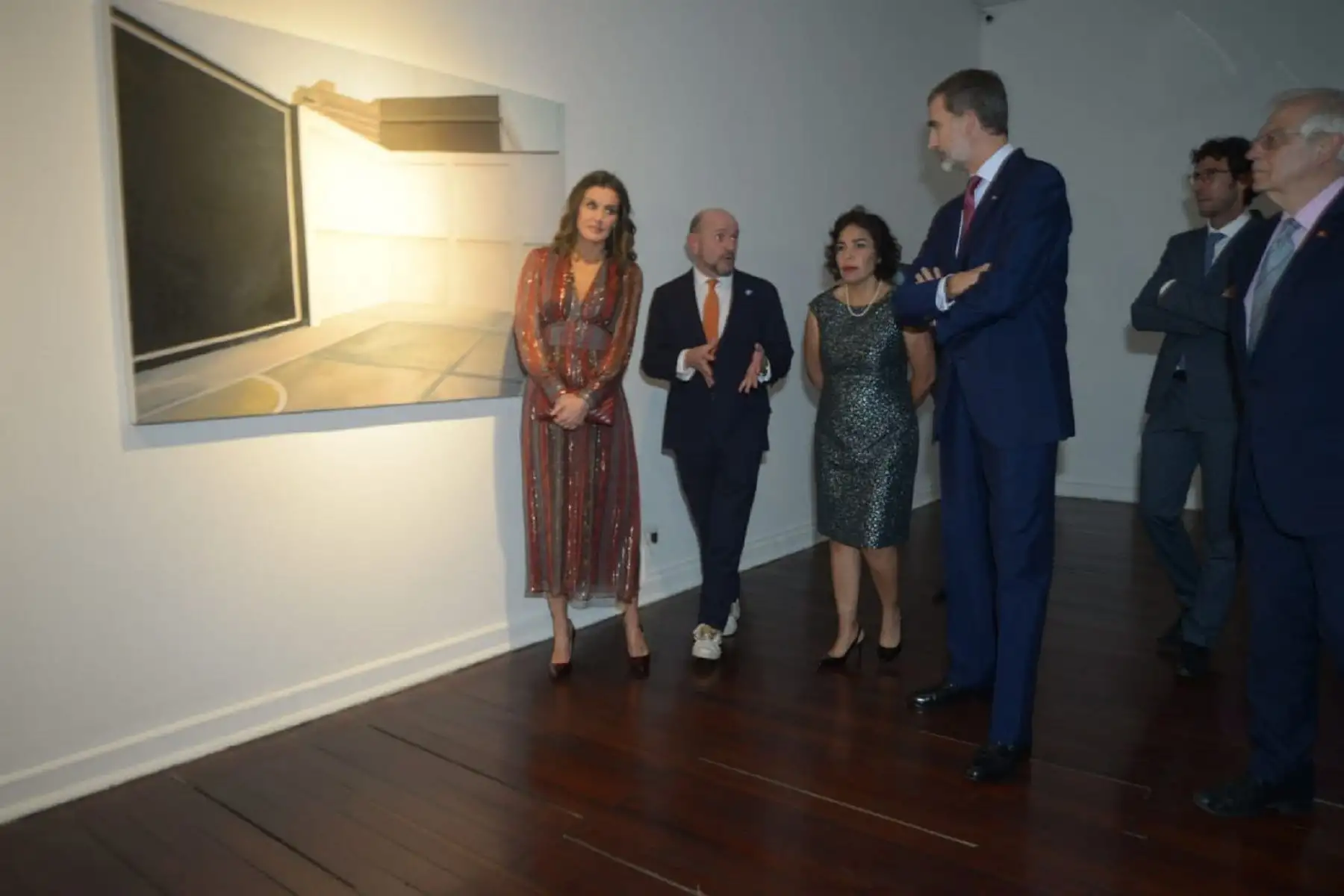 Ministra de Cultura, Patricia Balbuena y reyes de España Foto: Ministerio de Cultura