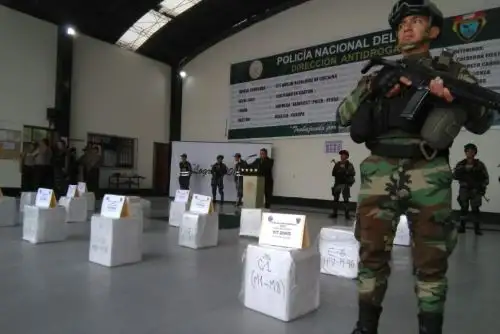 PNP presenta droga decomisada en Piura. Foto: PNP