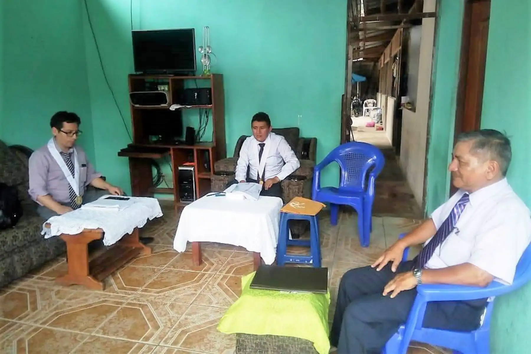 Juez de Madre de Dios dicta sentencia desde la casa del acusado. ANDINA/Difusión