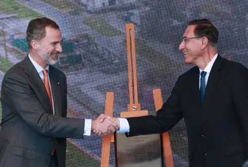Presidente de la República, Martín Vizcarra y Rey Felipe VI. Foto: ANDINA/Norman Córdova