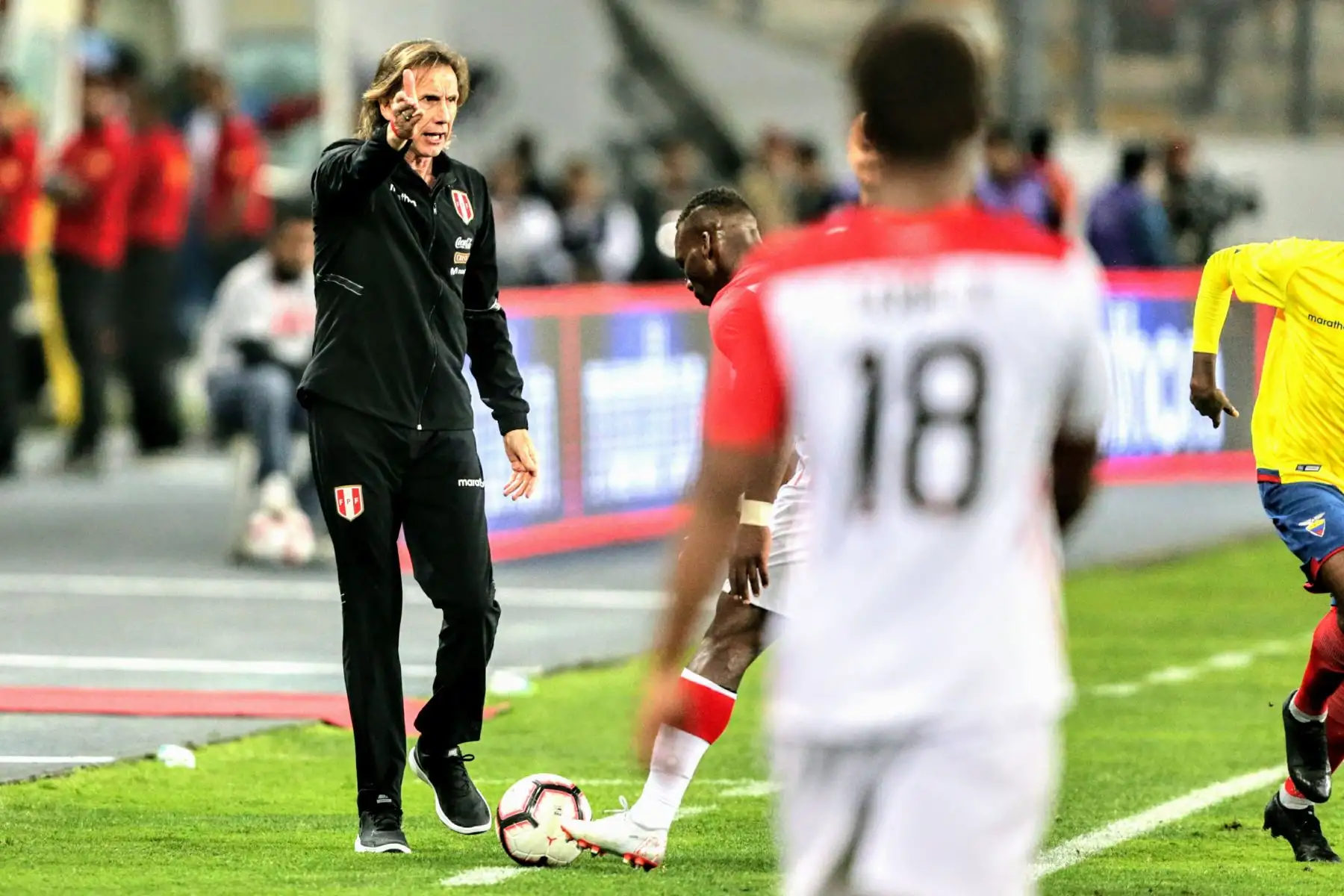 Selección peruana de fútbol se enfrenta a su similar de Ecuador en partido amistoso por la fecha FIFA. Foto: ANDINA/Luis Iparraguirre