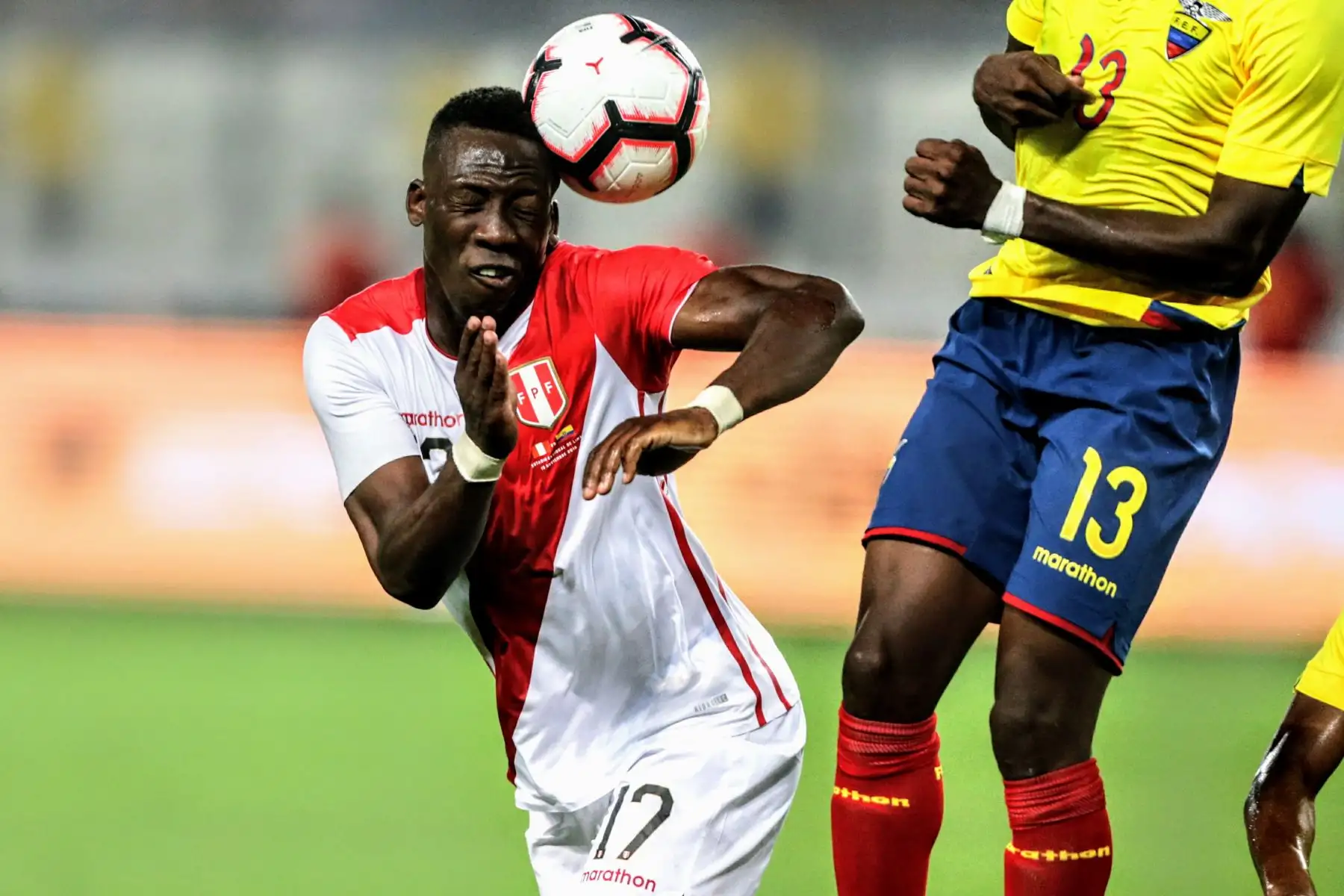Selección peruana de fútbol se enfrenta a su similar de Ecuador en partido amistoso por la fecha FIFA. Foto: ANDINA/Luis Iparraguirre